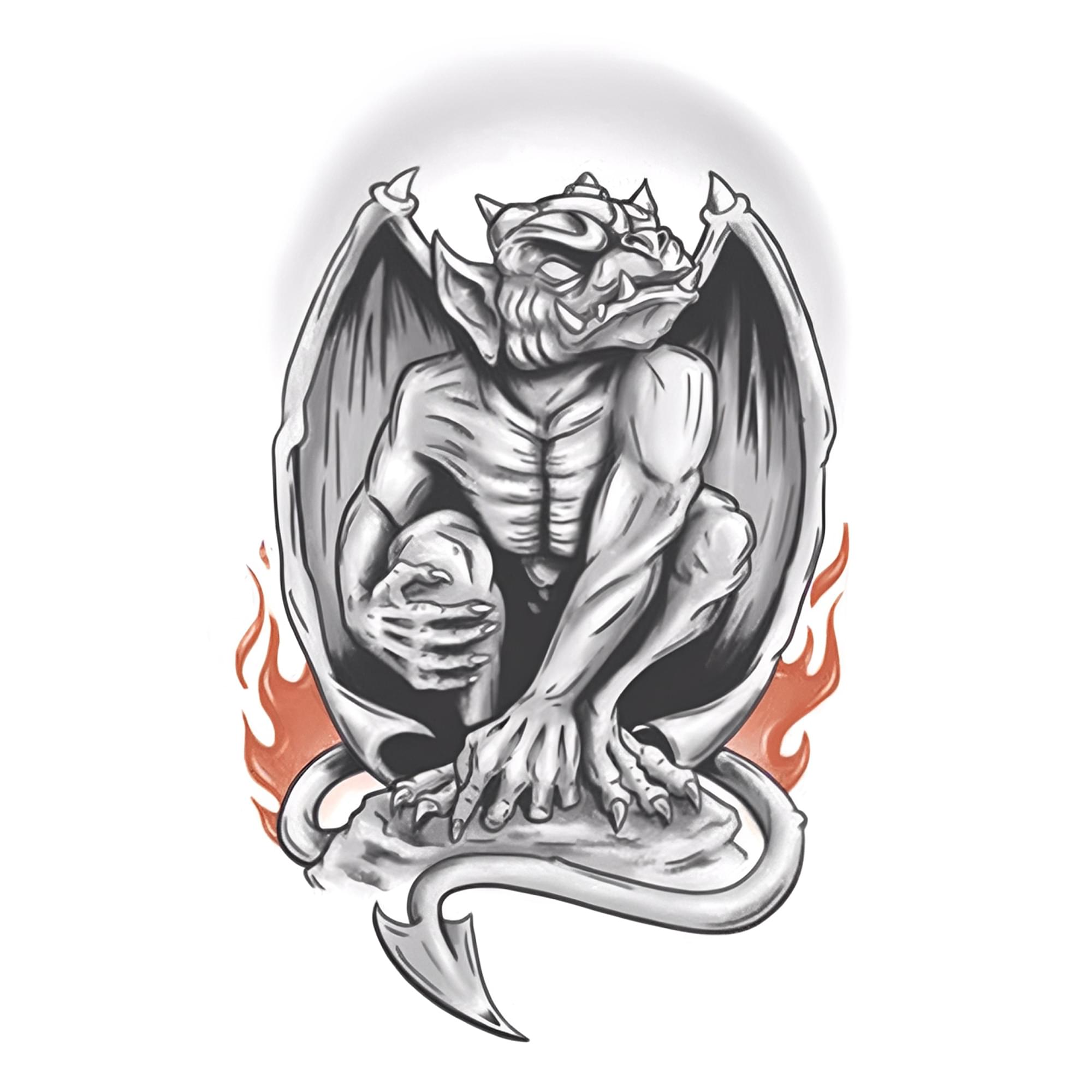 Gargoyle Goth Tattoo Costume Accessory