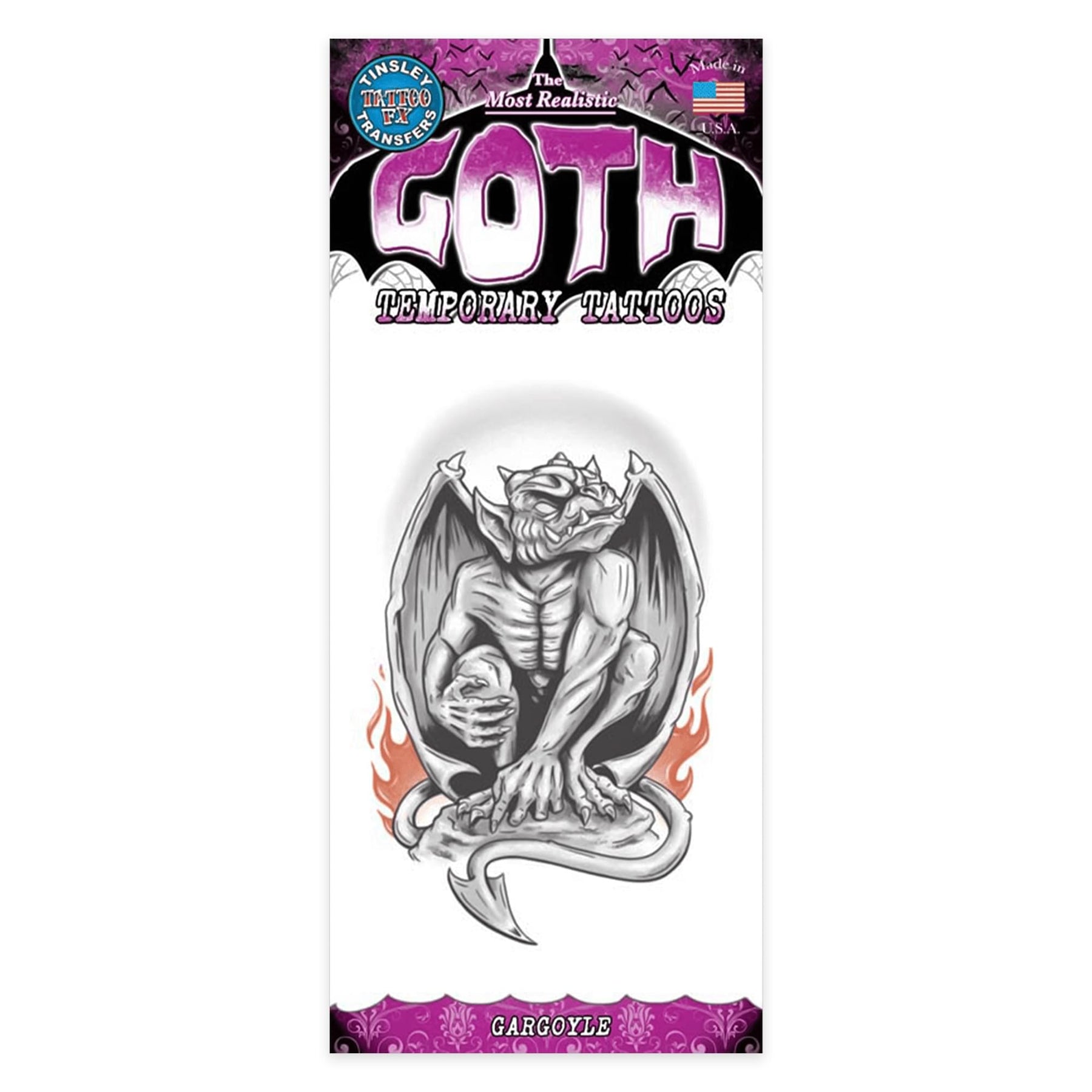 Gargoyle Goth Tattoo Costume Accessory