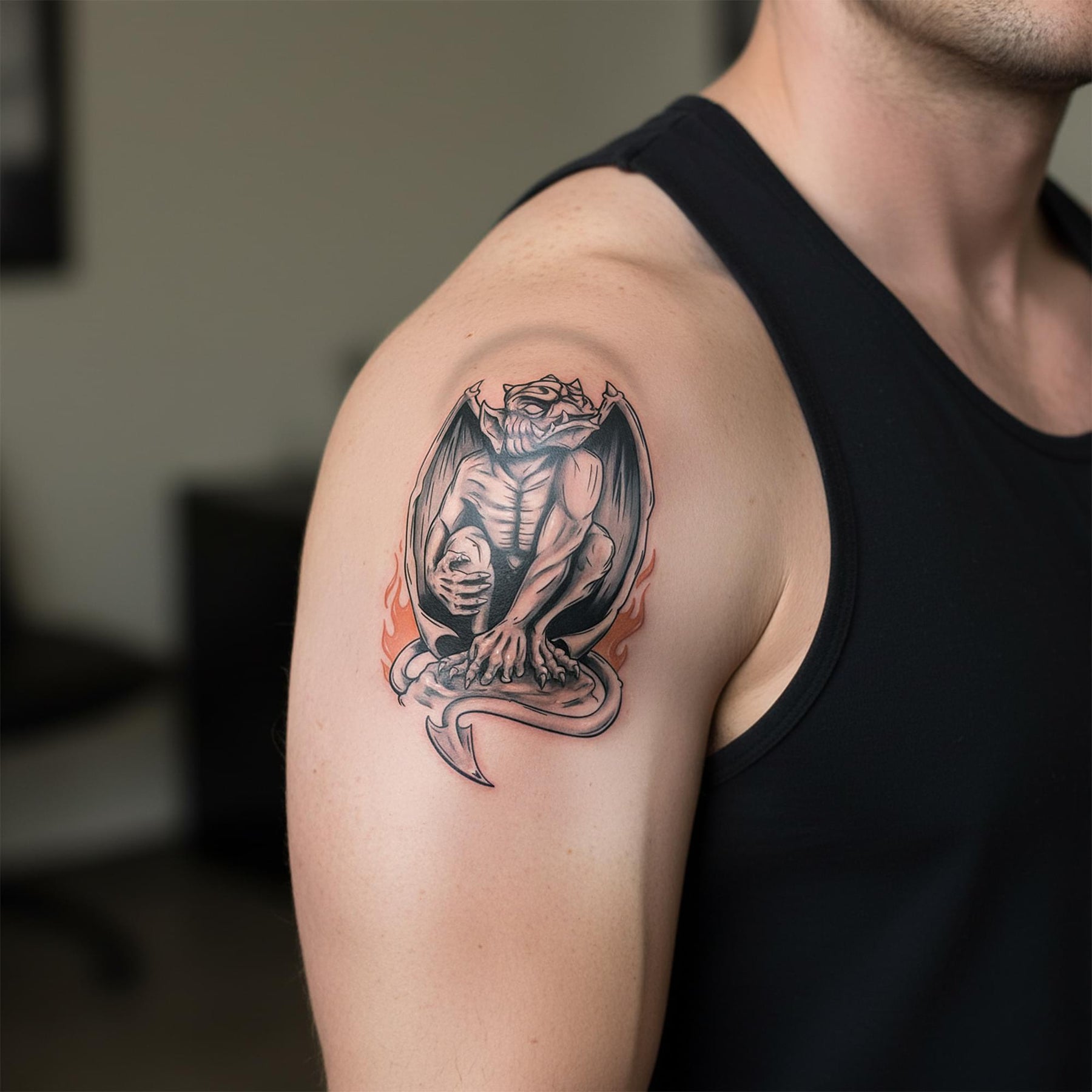 Gargoyle Goth Tattoo Costume Accessory