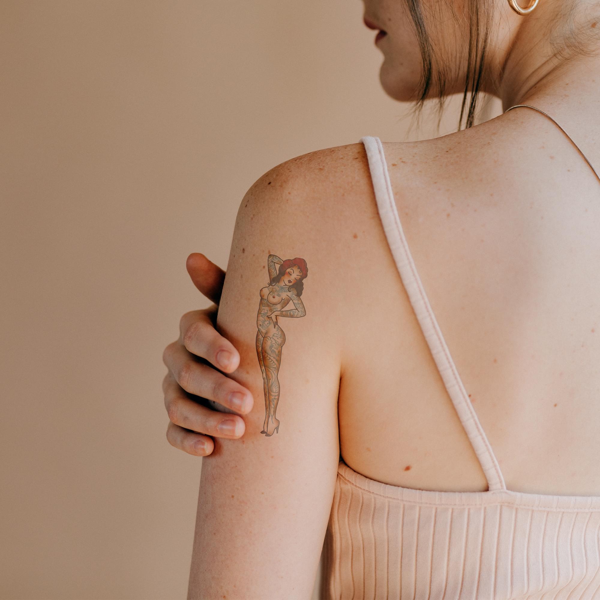 Tattooed Pin Up Tattoo Costume Accessory