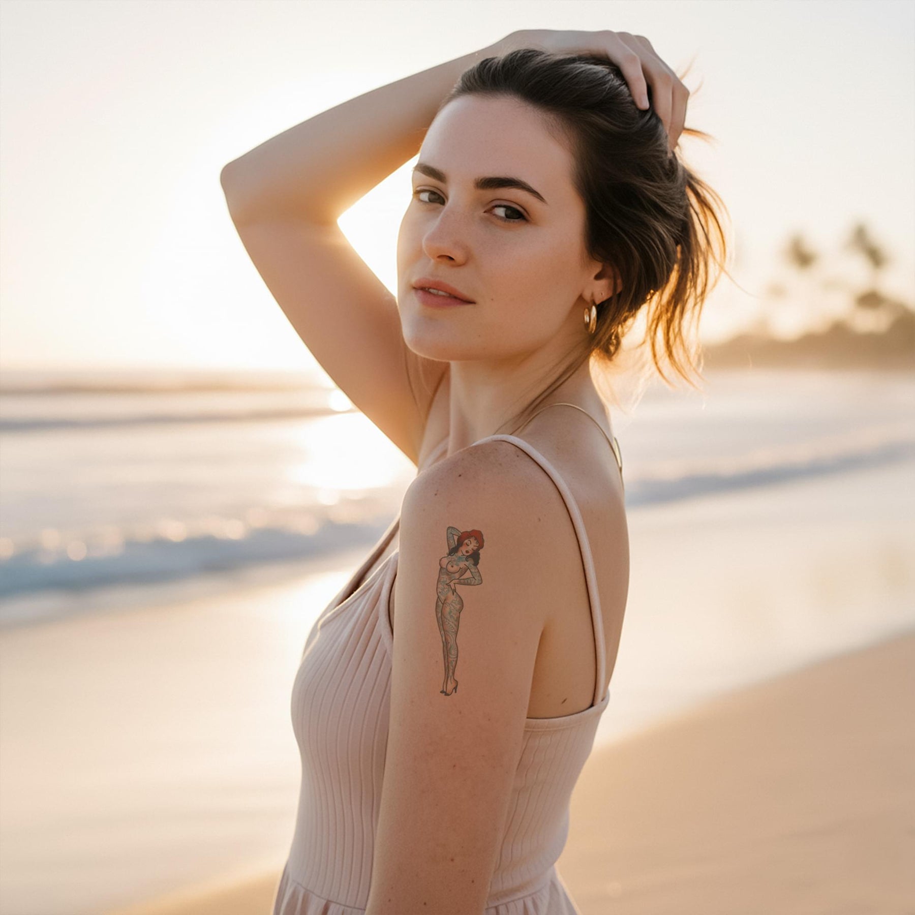 Tattooed Pin Up Tattoo Costume Accessory