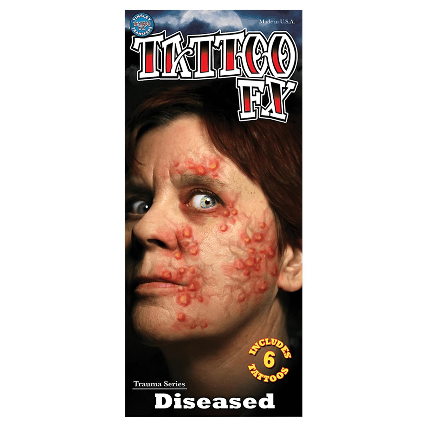 Diseased Trauma Tattoo Costume Accessory