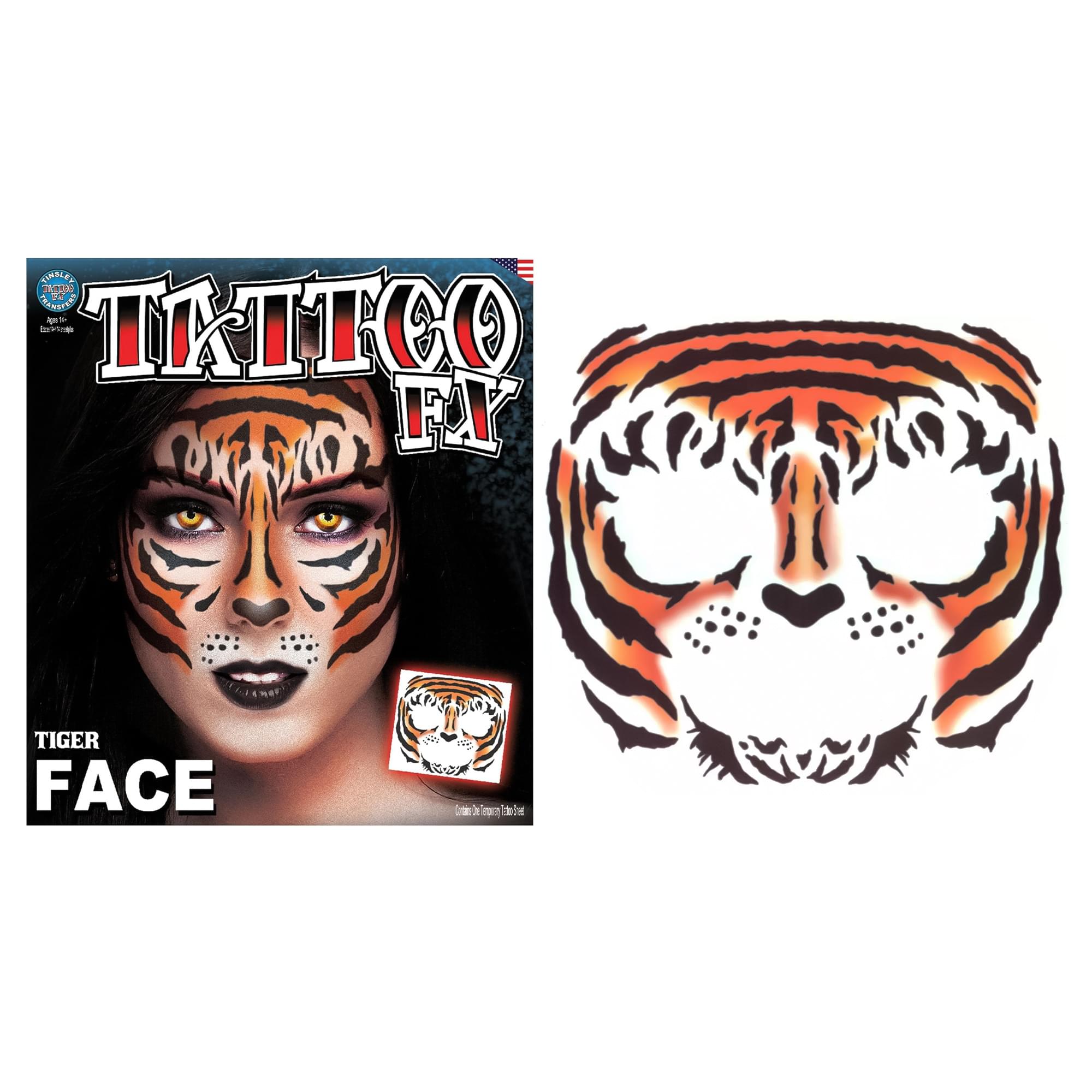 Tiger Face Adult Costume