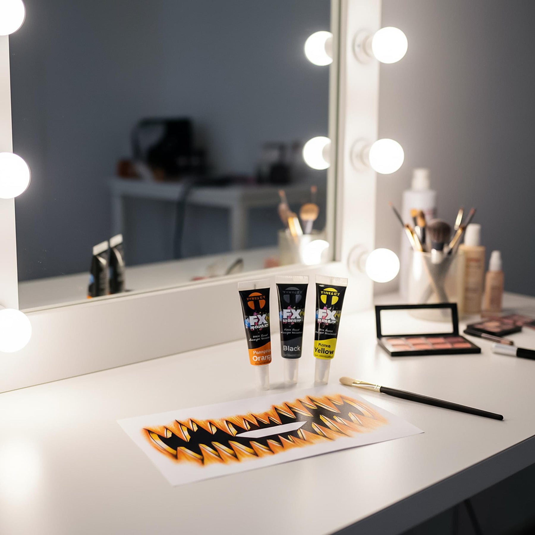 Pumpkin Fx Makeup Kit Costume Accessory