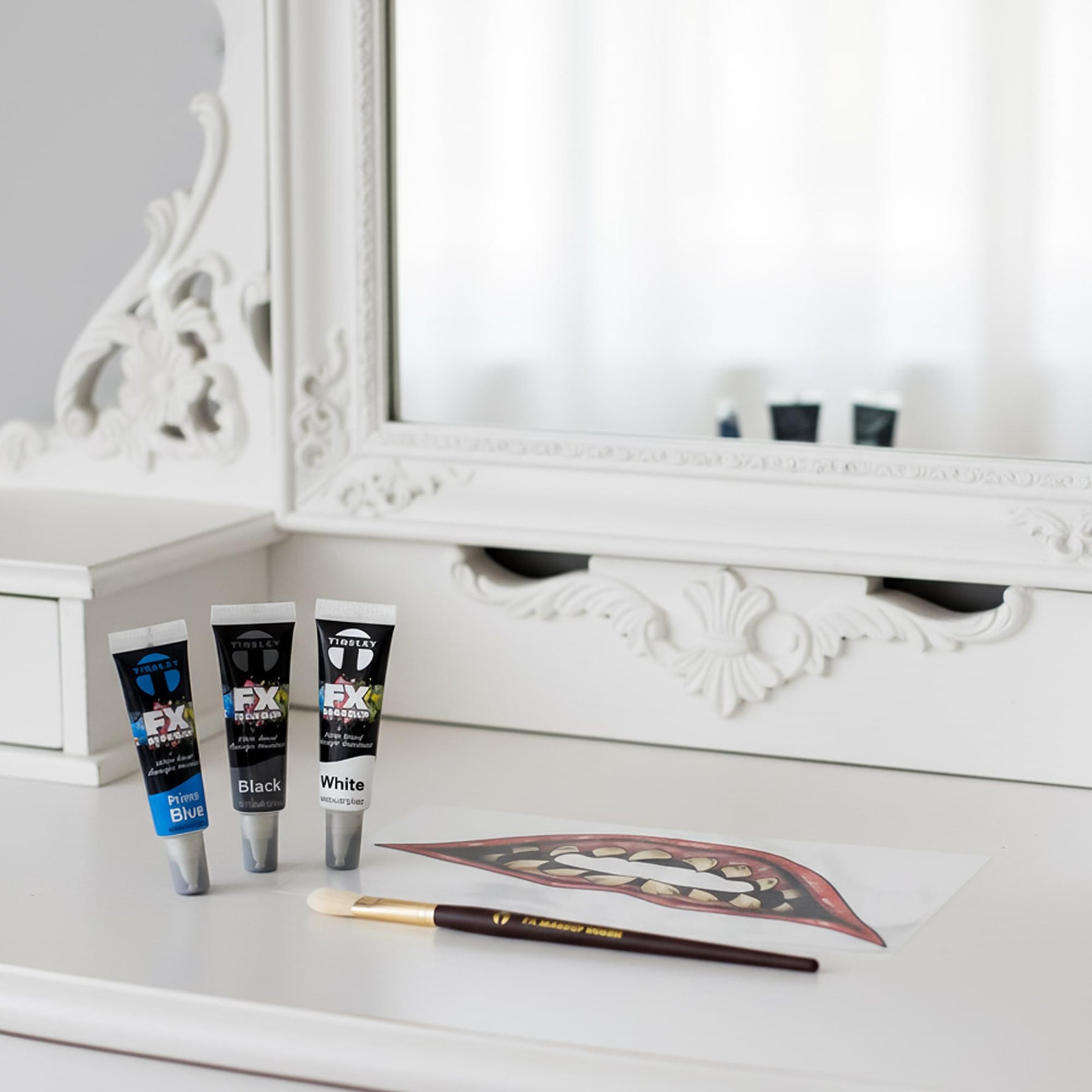 Clown Fx Makeup Kit Costume Accessory