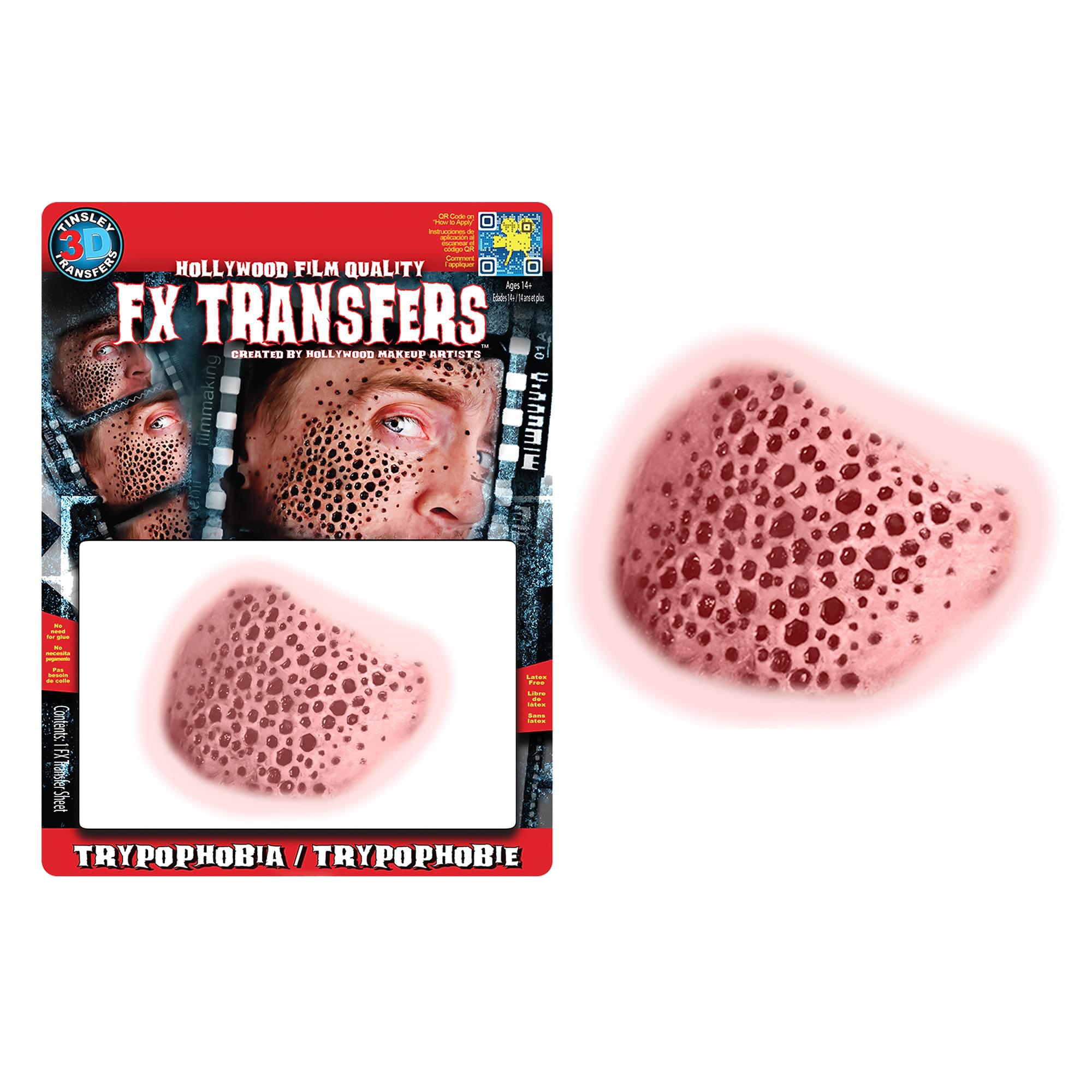 Trypophobia 3d Fx Transfers Costume Accessory