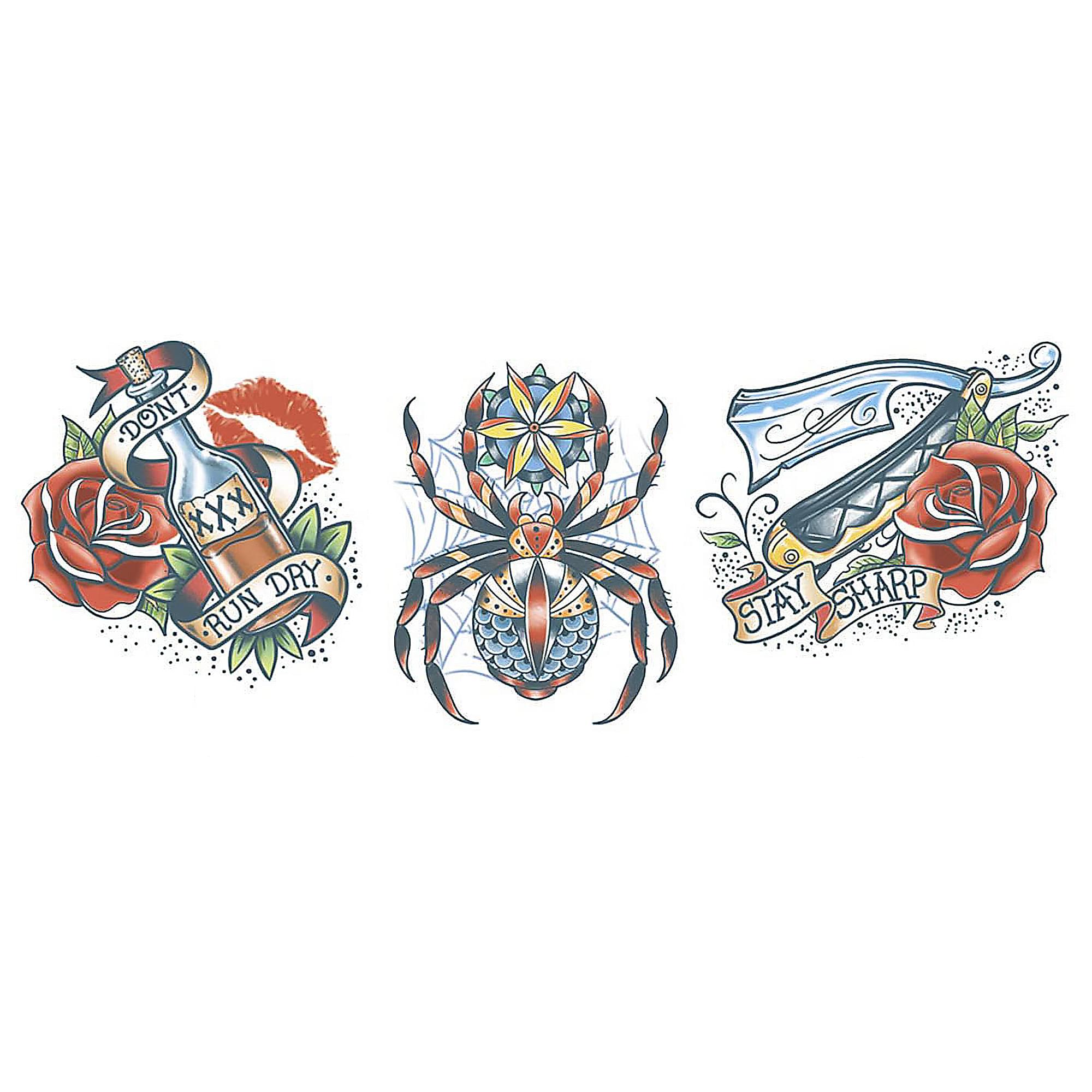 Spider Neck Tattoo Fx Costume Accessory