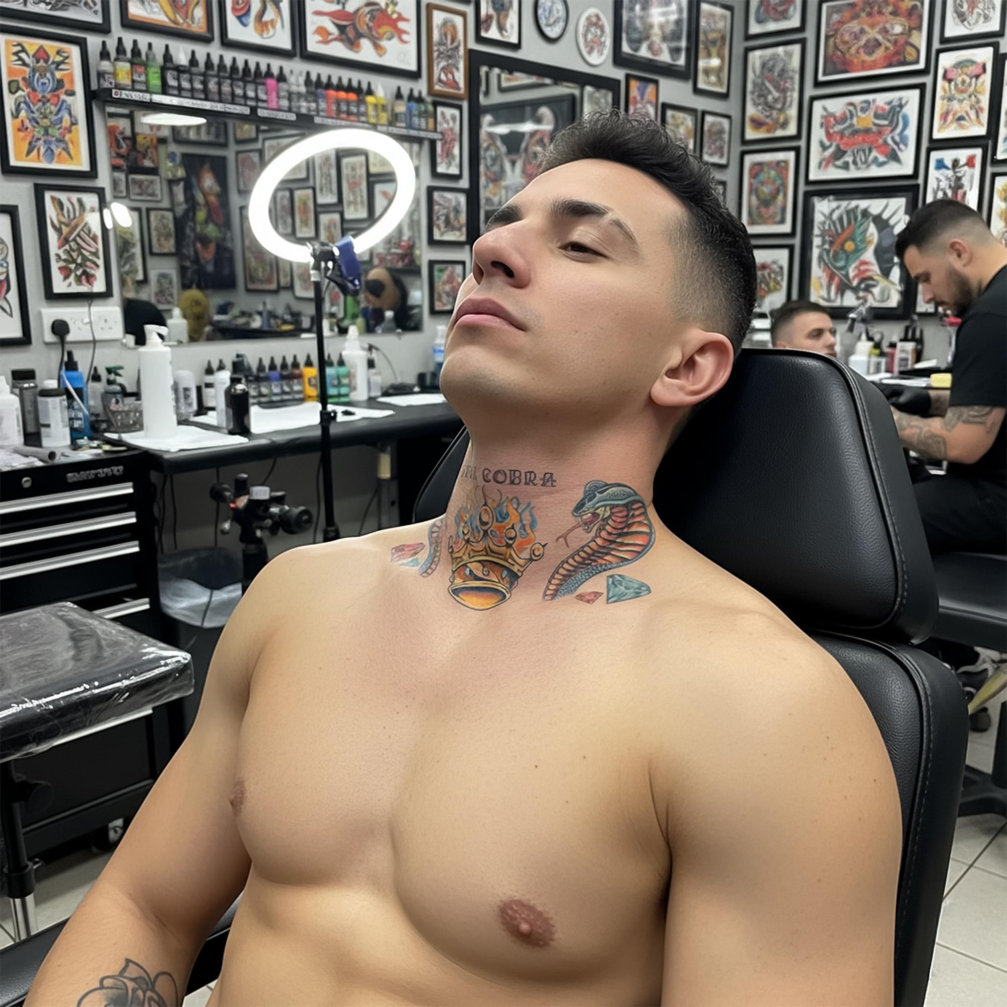 Cobra Neck Tattoo Fx Costume Accessory