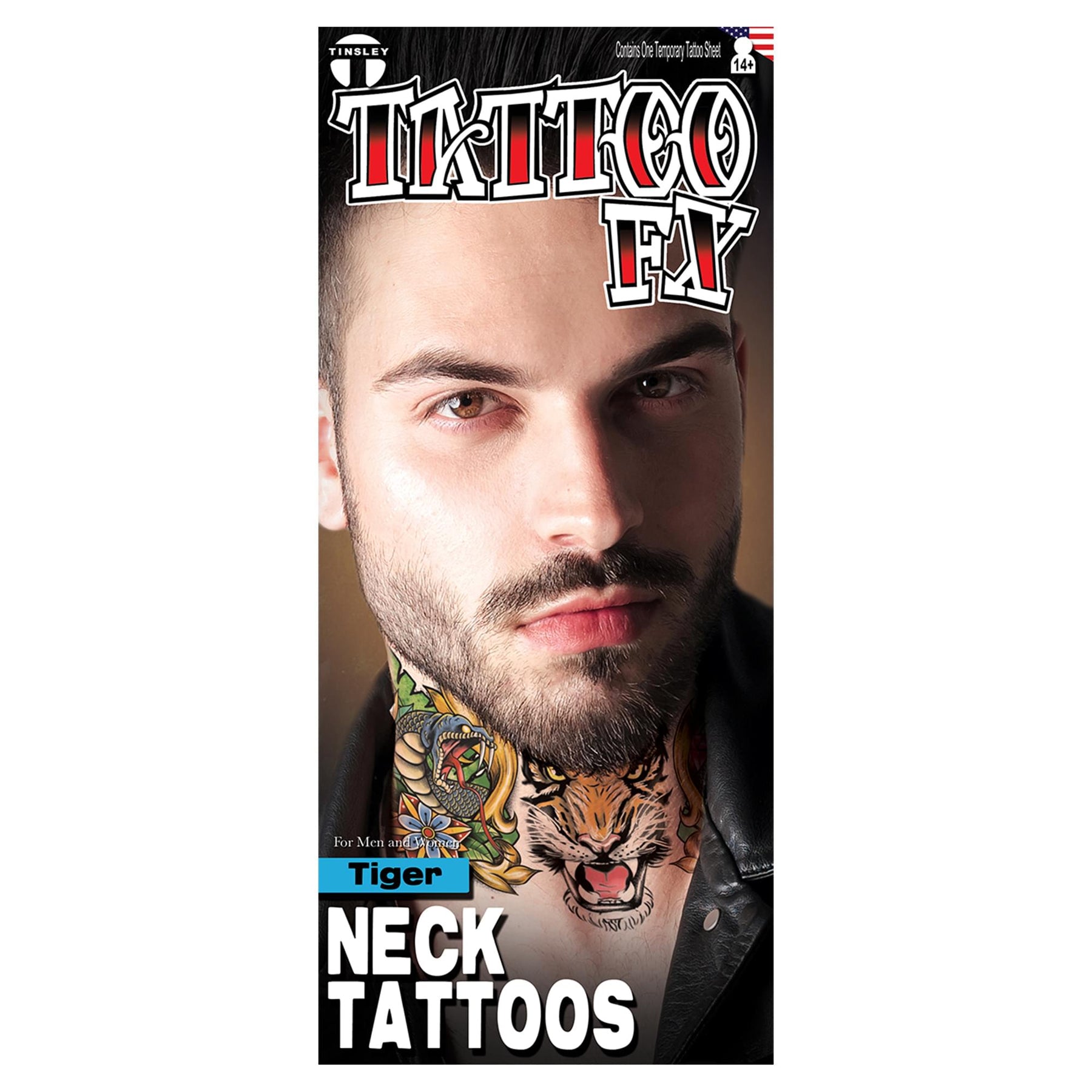 Tiger Neck Tattoo Fx Costume Accessory