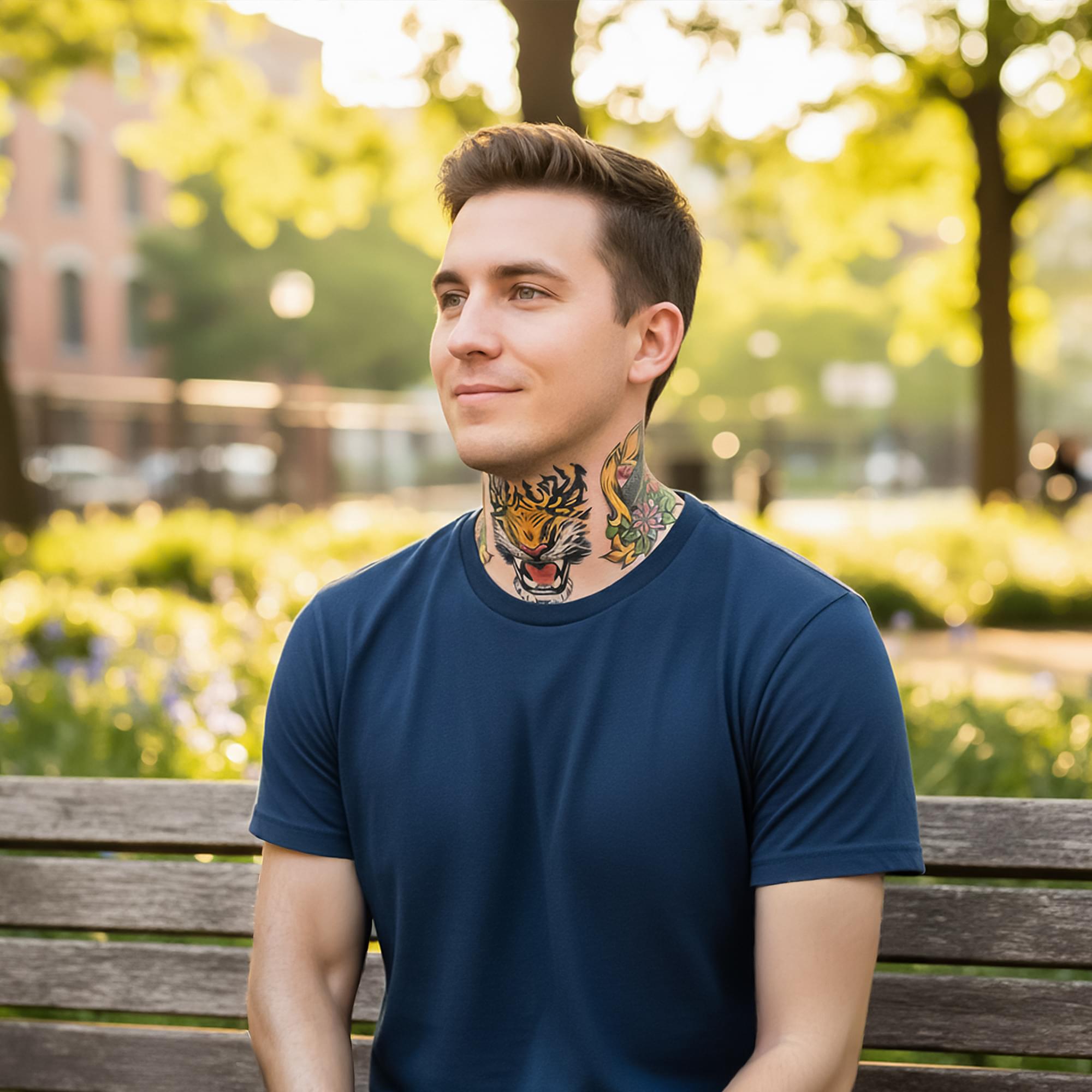 Tiger Neck Tattoo Fx Costume Accessory