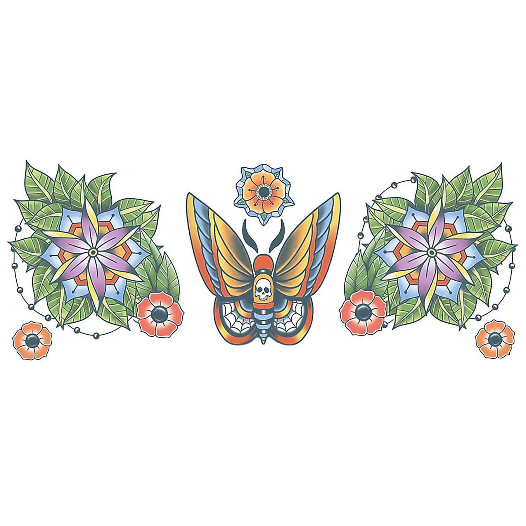 Moth Neck Tattoo Fx Costume Accessory
