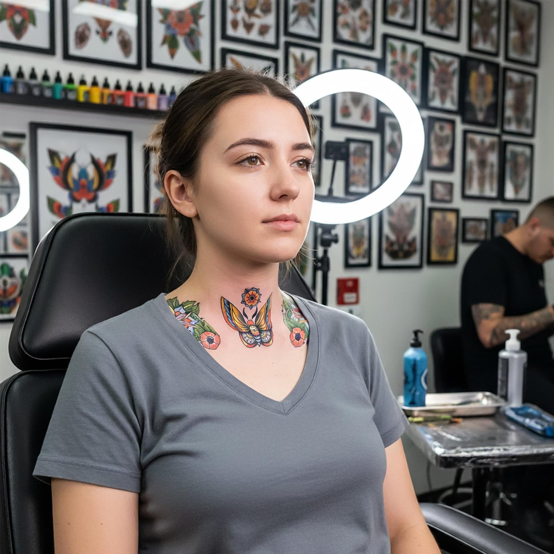 Moth Neck Tattoo Fx Costume Accessory