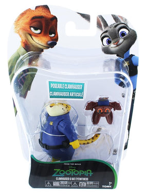 Disney Zootopia Chararcter 2-Pack Clawhauser & Bat Eyewitness