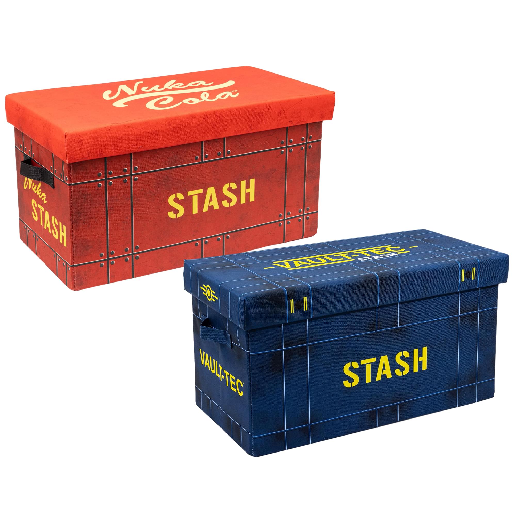 Fallout Vault-Tec and Nuka-Cola Fabric Storage Bin Set Of 2 | 24 x 12 Inches