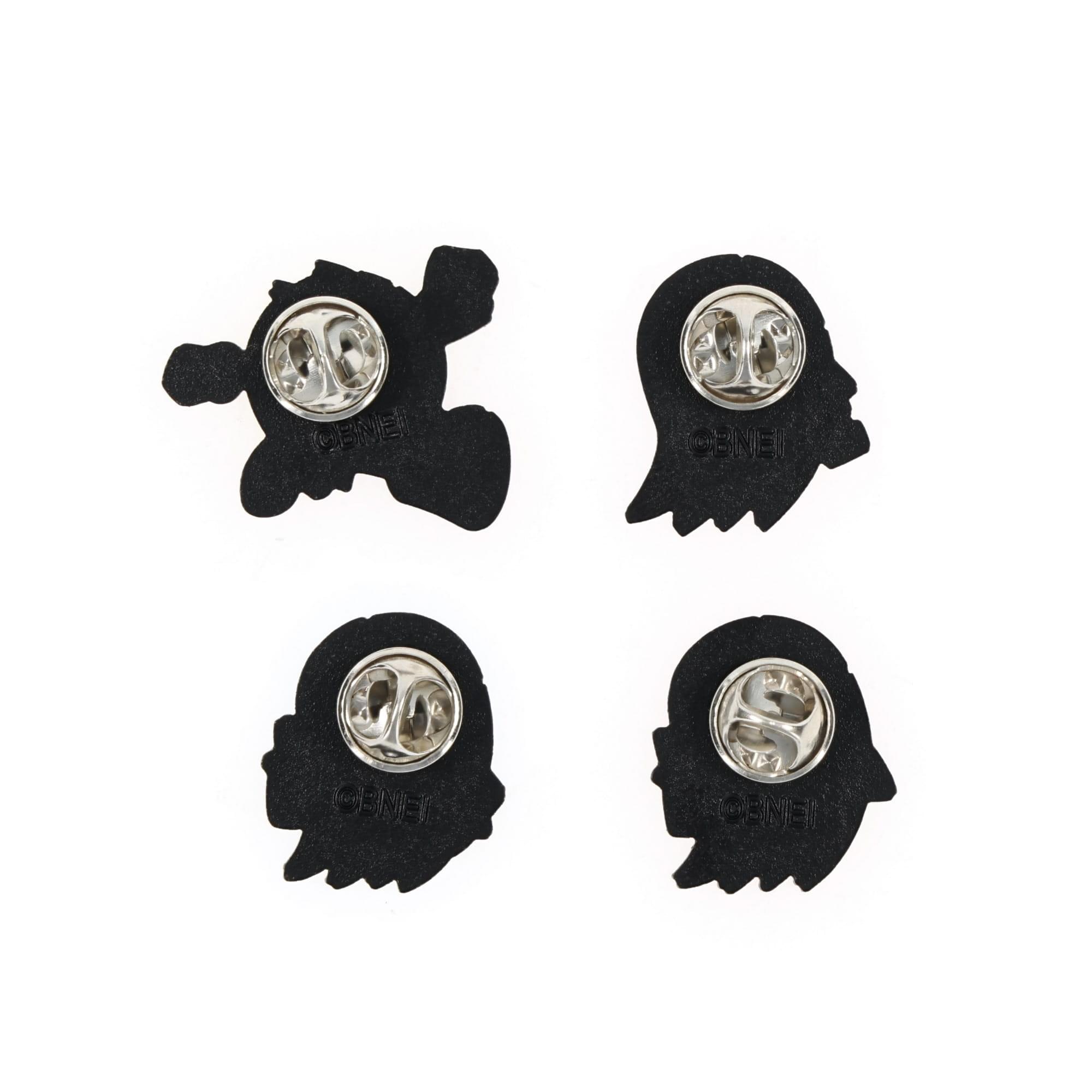 PAC-MAN 3D Characters 4-Piece Enamel Pin Set | Toynk Exclusive