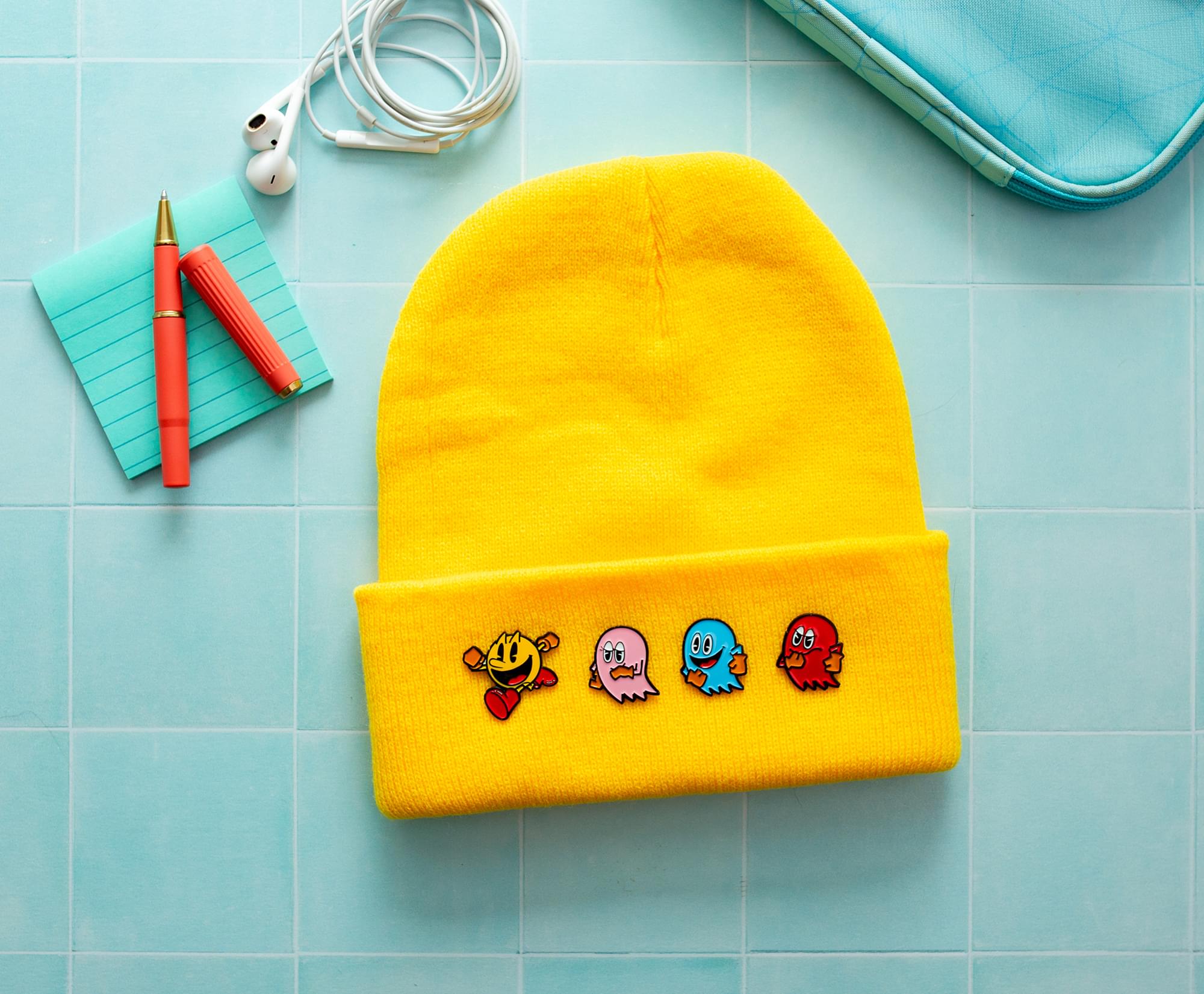 PAC-MAN 3D Characters 4-Piece Enamel Pin Set | Toynk Exclusive