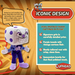 Cuphead King Dice 9-Inch Plush