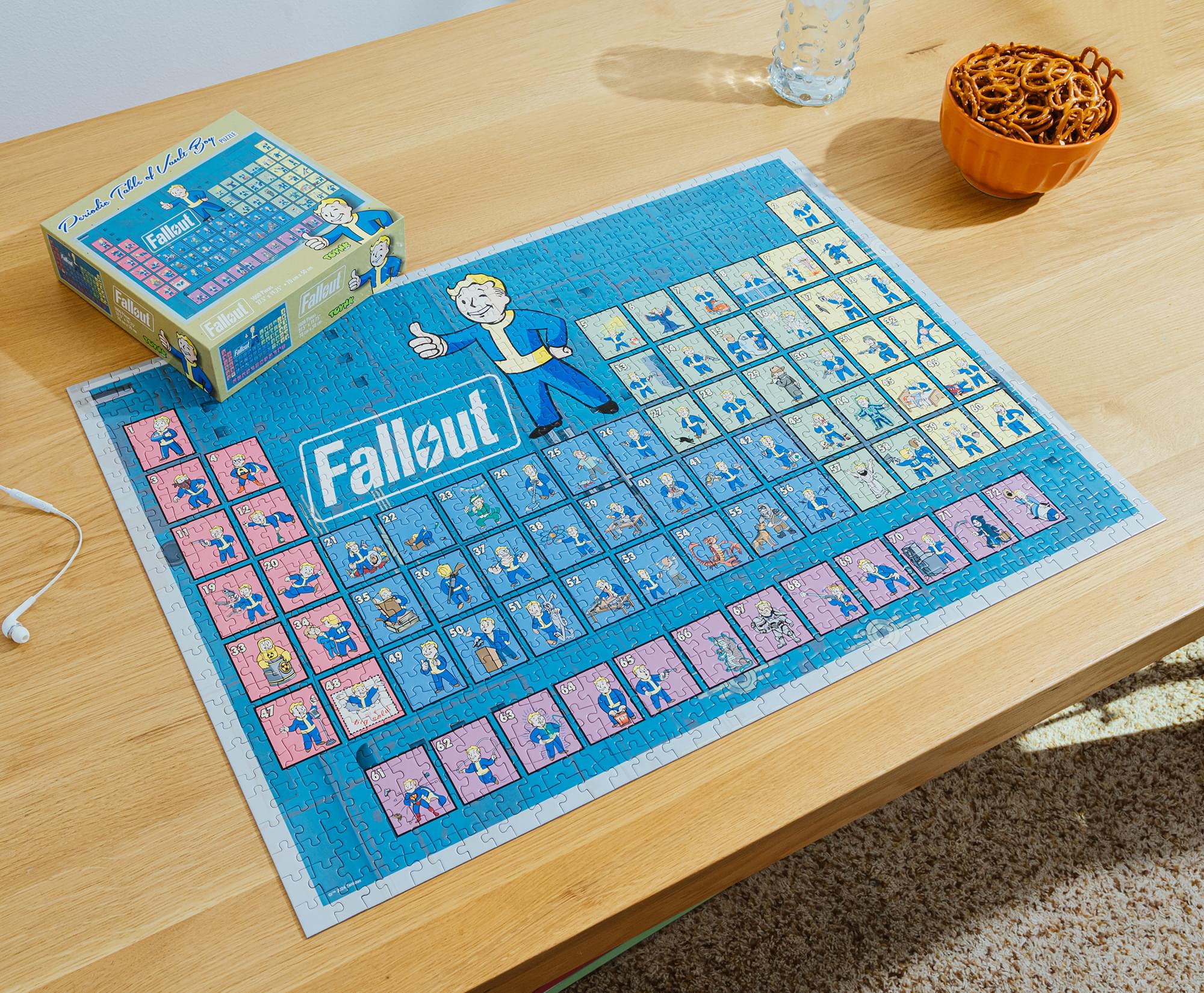 Fallout Periodic Table Of Vault Boy 1000-Piece Jigsaw Puzzle | Toynk Exclusive