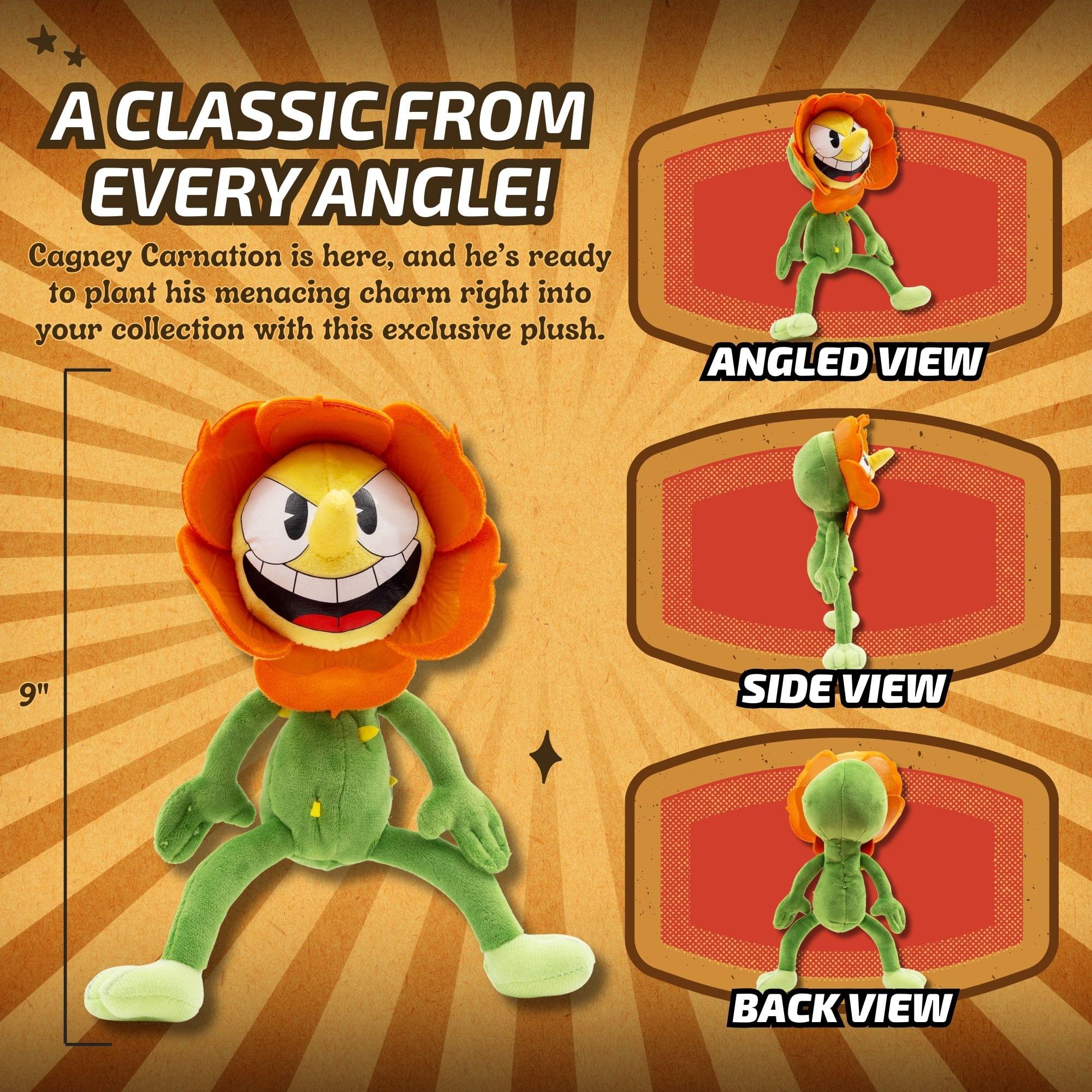 Cuphead Cagney Carnation 9-Inch Plush