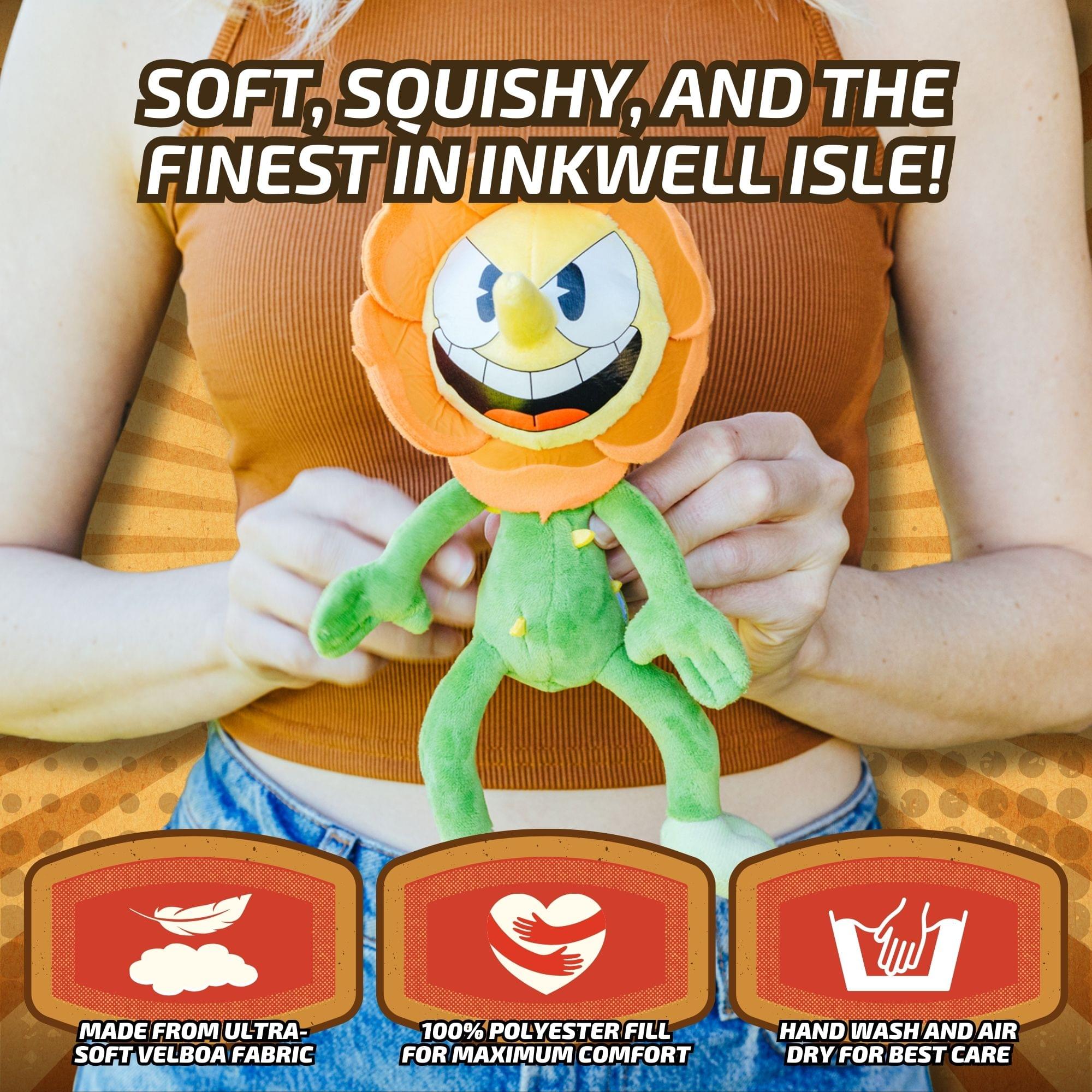 Cuphead Cagney Carnation 9-Inch Plush