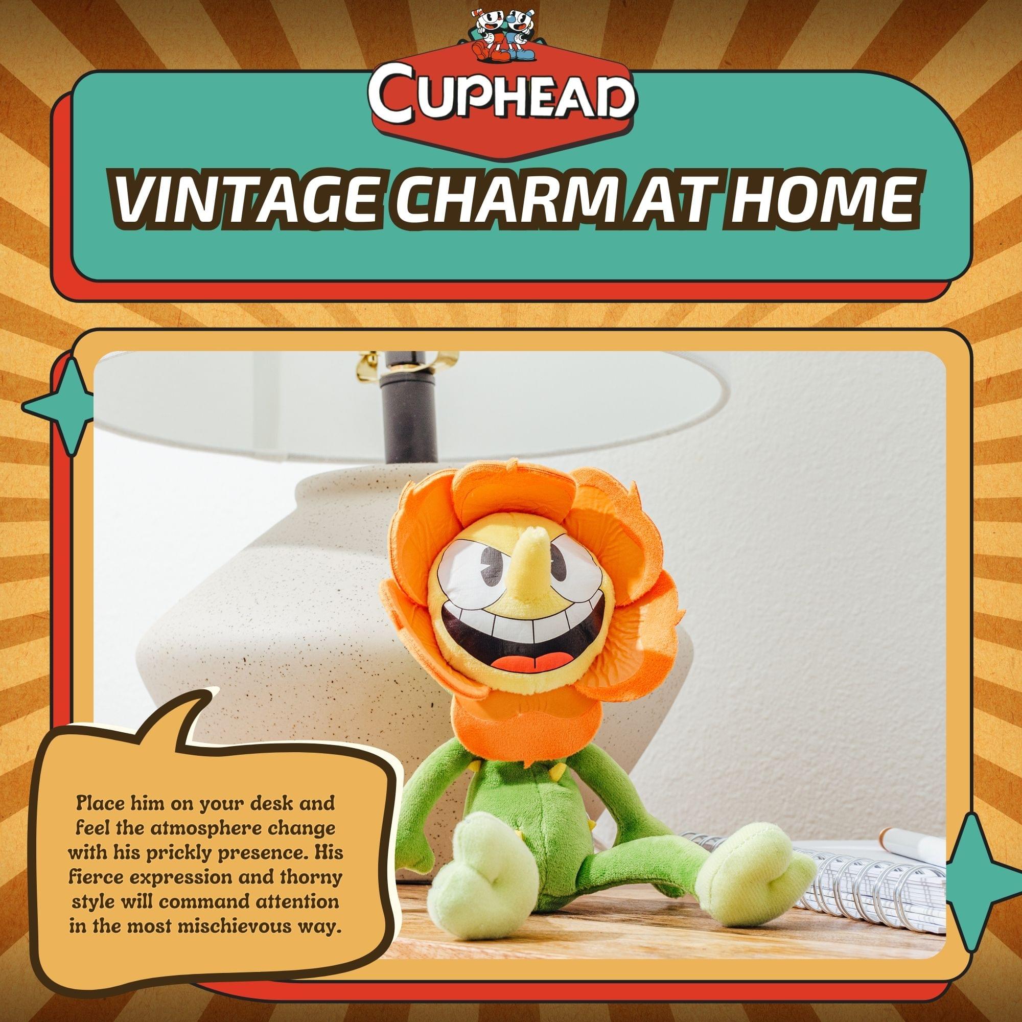 Cuphead Cagney Carnation 9-Inch Plush