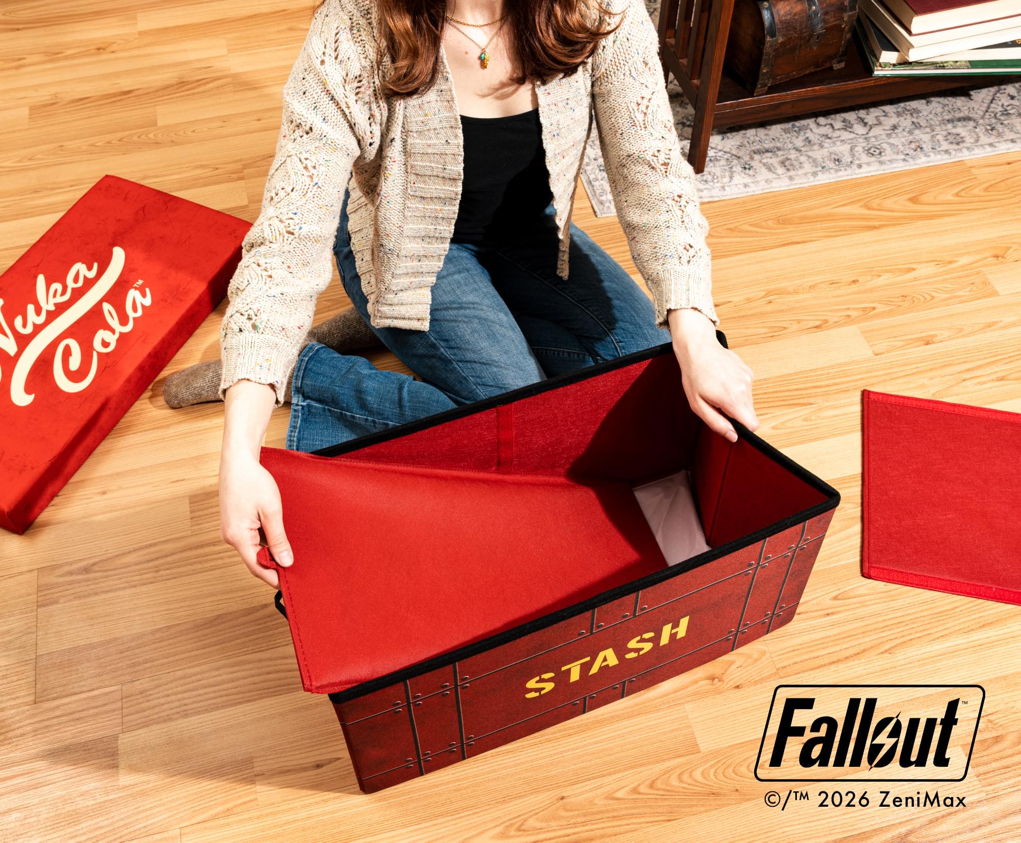 Fallout Nuka-Cola Fabric Storage Bin | 24 x 12 Inches