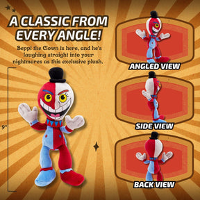 Cuphead Beppi The Clown 9-Inch Plush