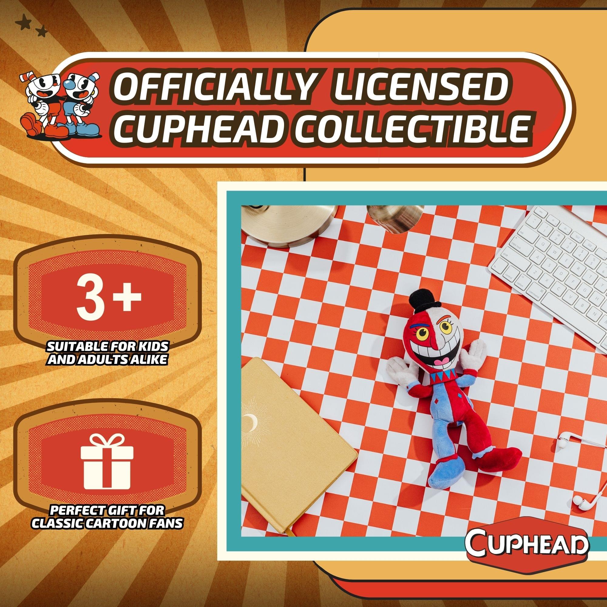 Cuphead Beppi The Clown 9-Inch Plush