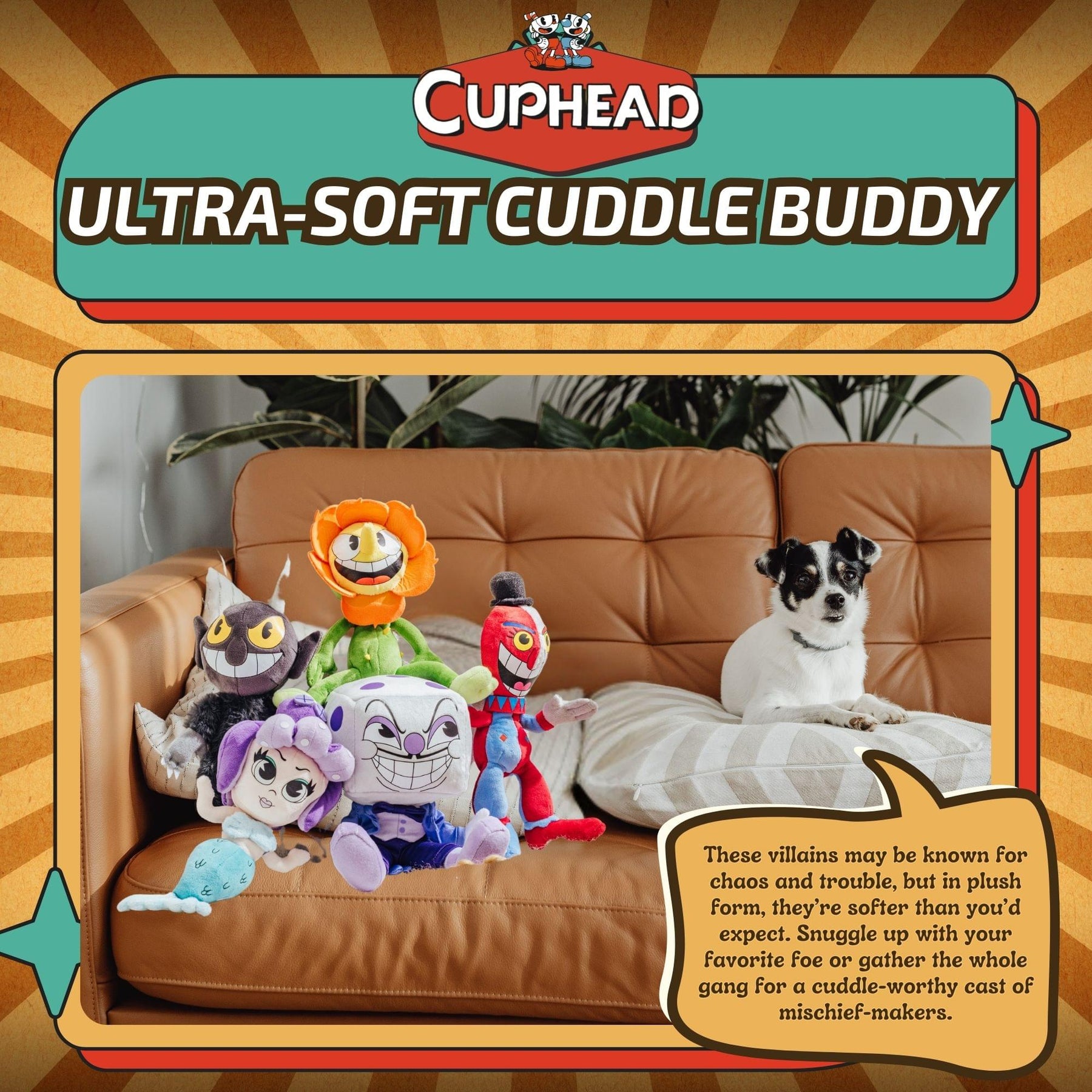 Cuphead 9 Inch Villains Plush Set of 5