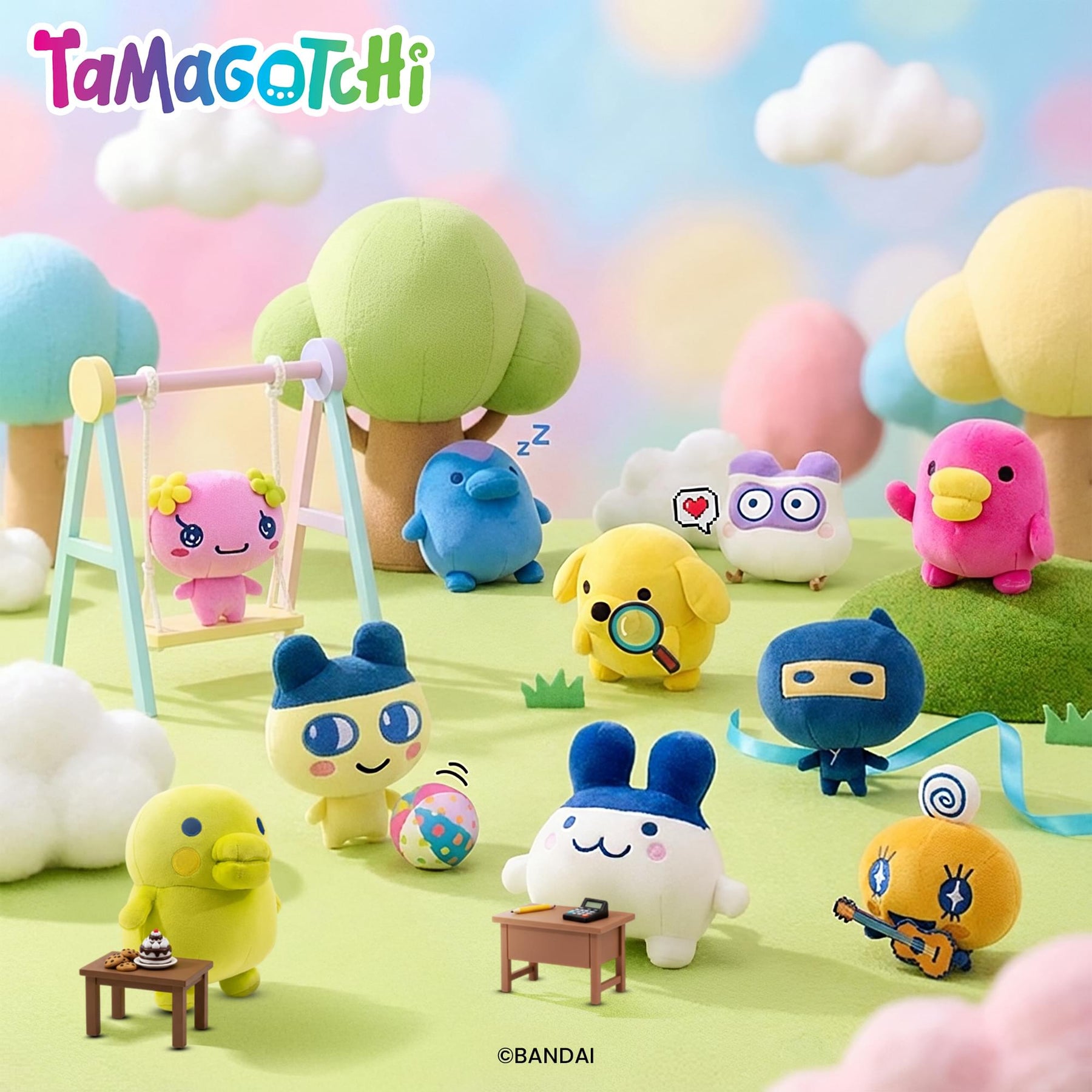 Tamagotchi 6-Inch Collector Plush Set Of 10