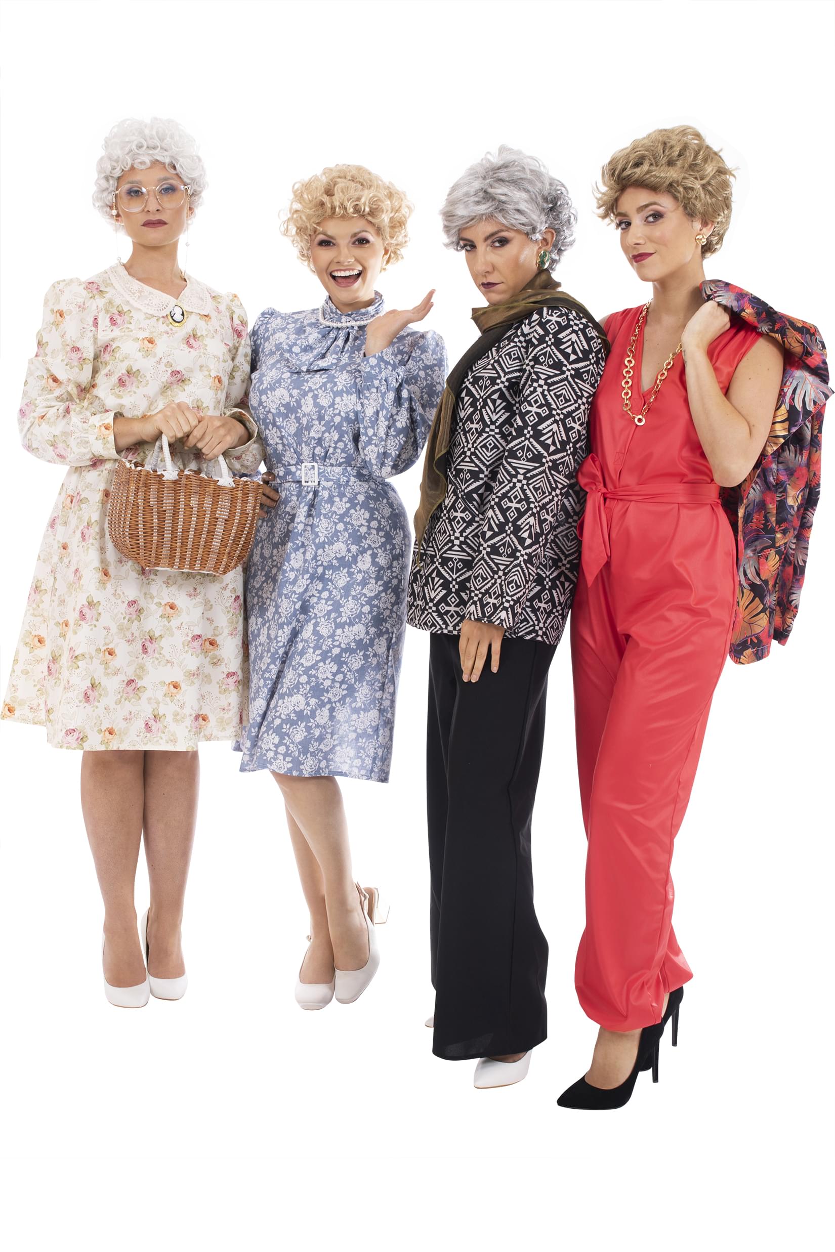 Golden Girls Complete Wig Set | Golden Girls Cosplay Wigs | Sized For Adults