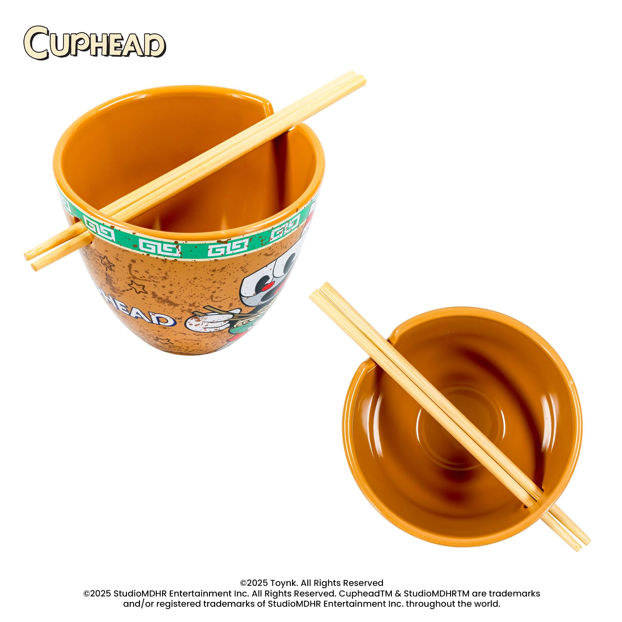 Cuphead 16-Ounce Ramen Bowl and Chopsticks