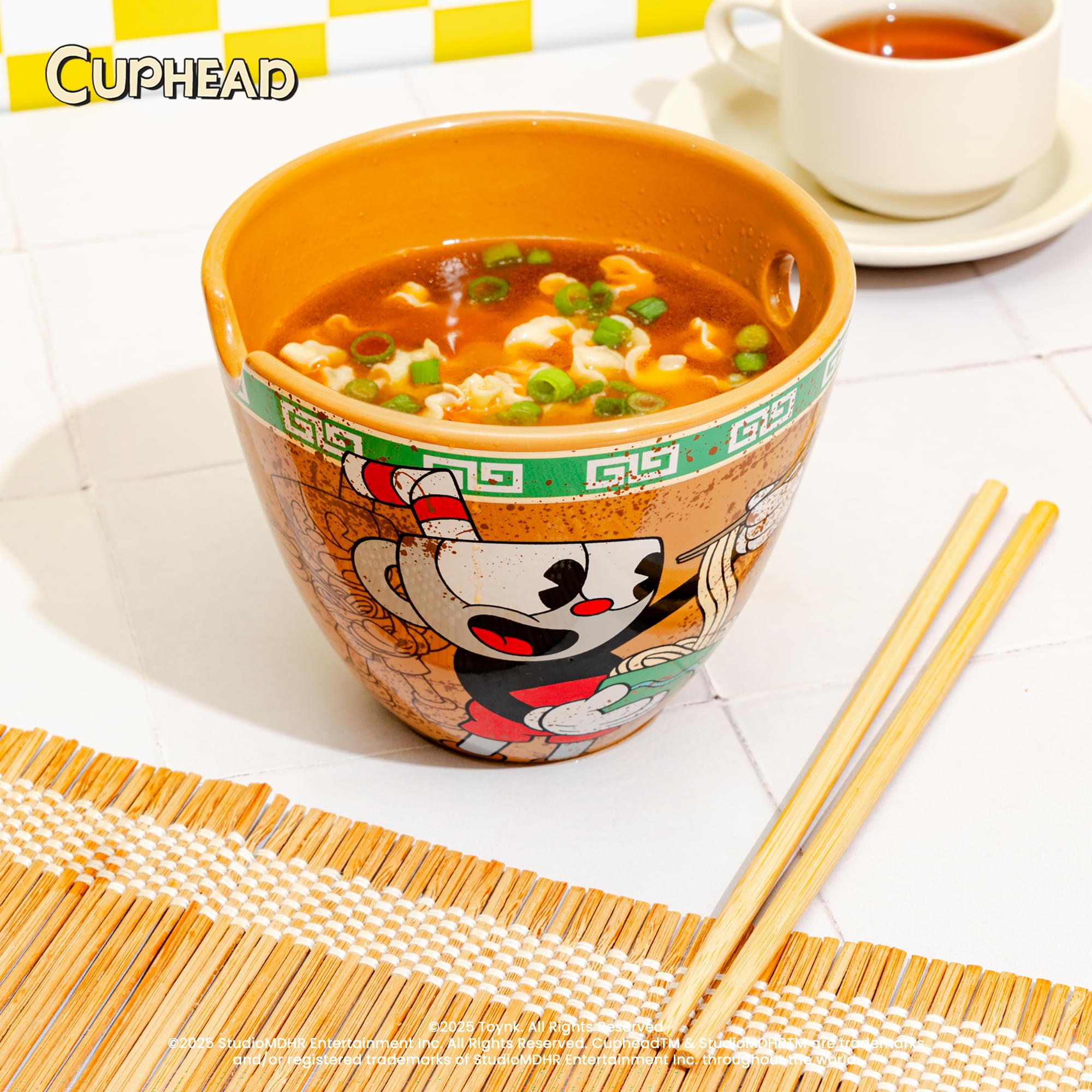 Cuphead 16-Ounce Ramen Bowl and Chopsticks