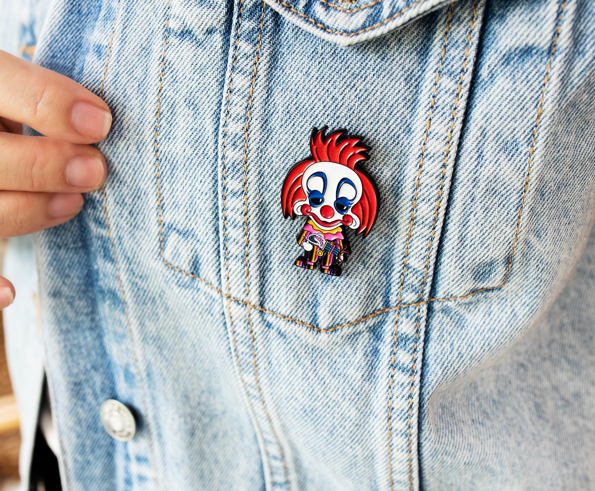 Killer Klowns from Outer Space Rudy Chibi Enamel Pin | Exclusive