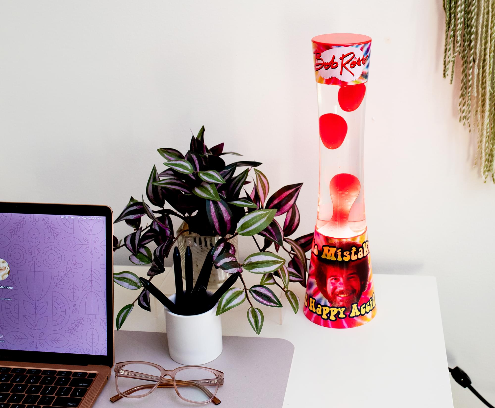 Bob Ross Tie-Dye Motion Mood Light | 16 Inches Tall