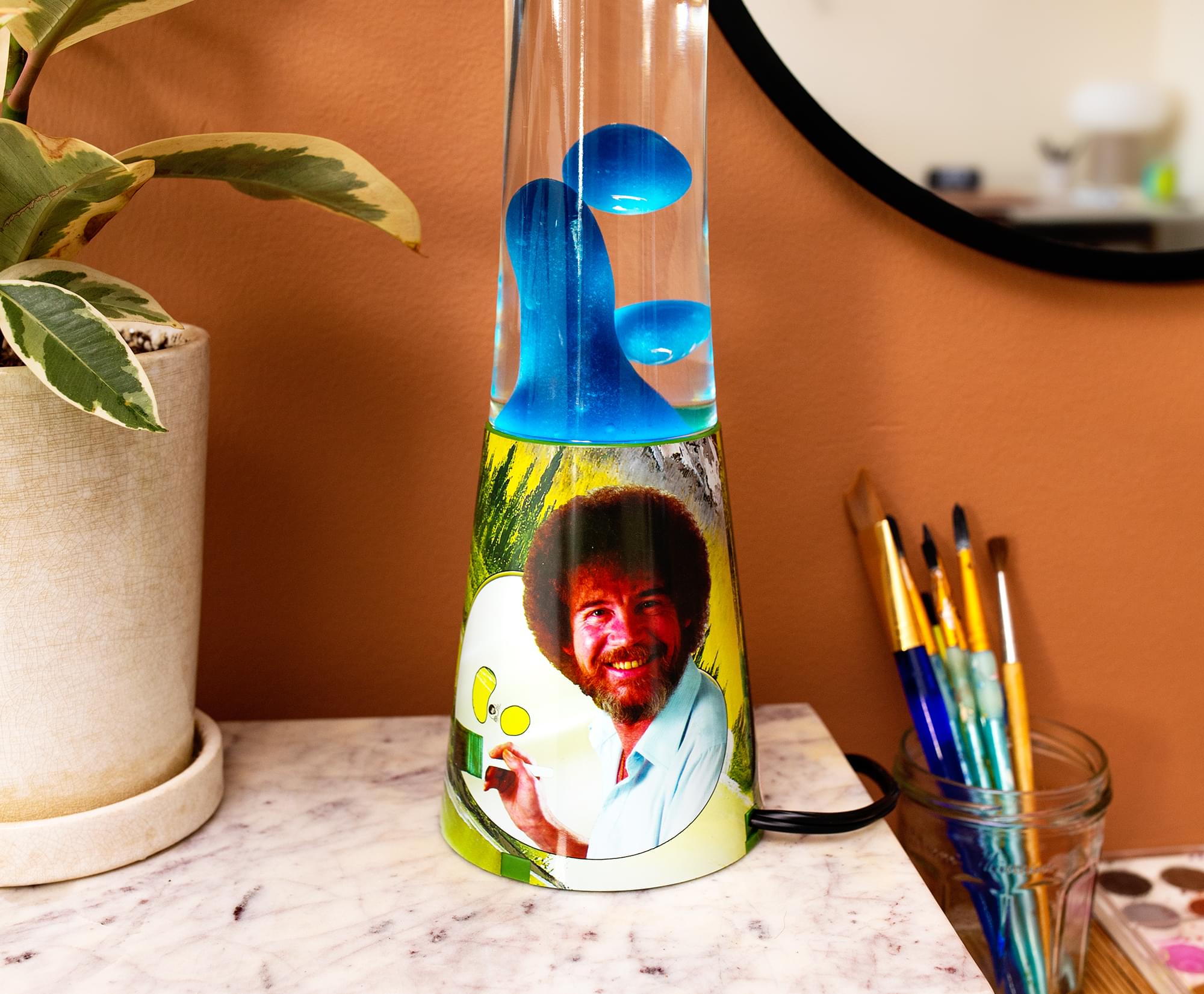 Bob Ross Mountain Retreat Motion Mood Light | 16 Inches