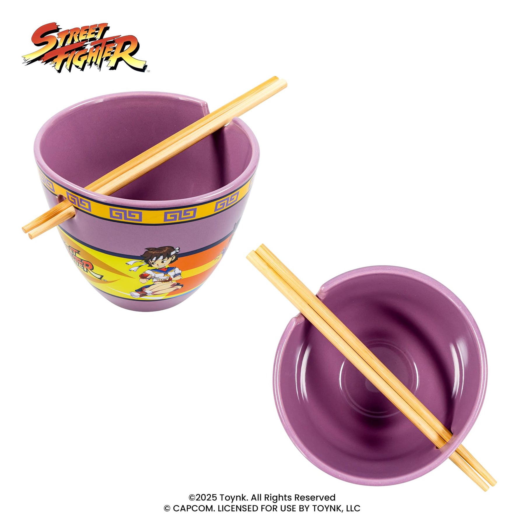 Street Fighter Lethal Ladies Ramen Bowl and Chopsticks