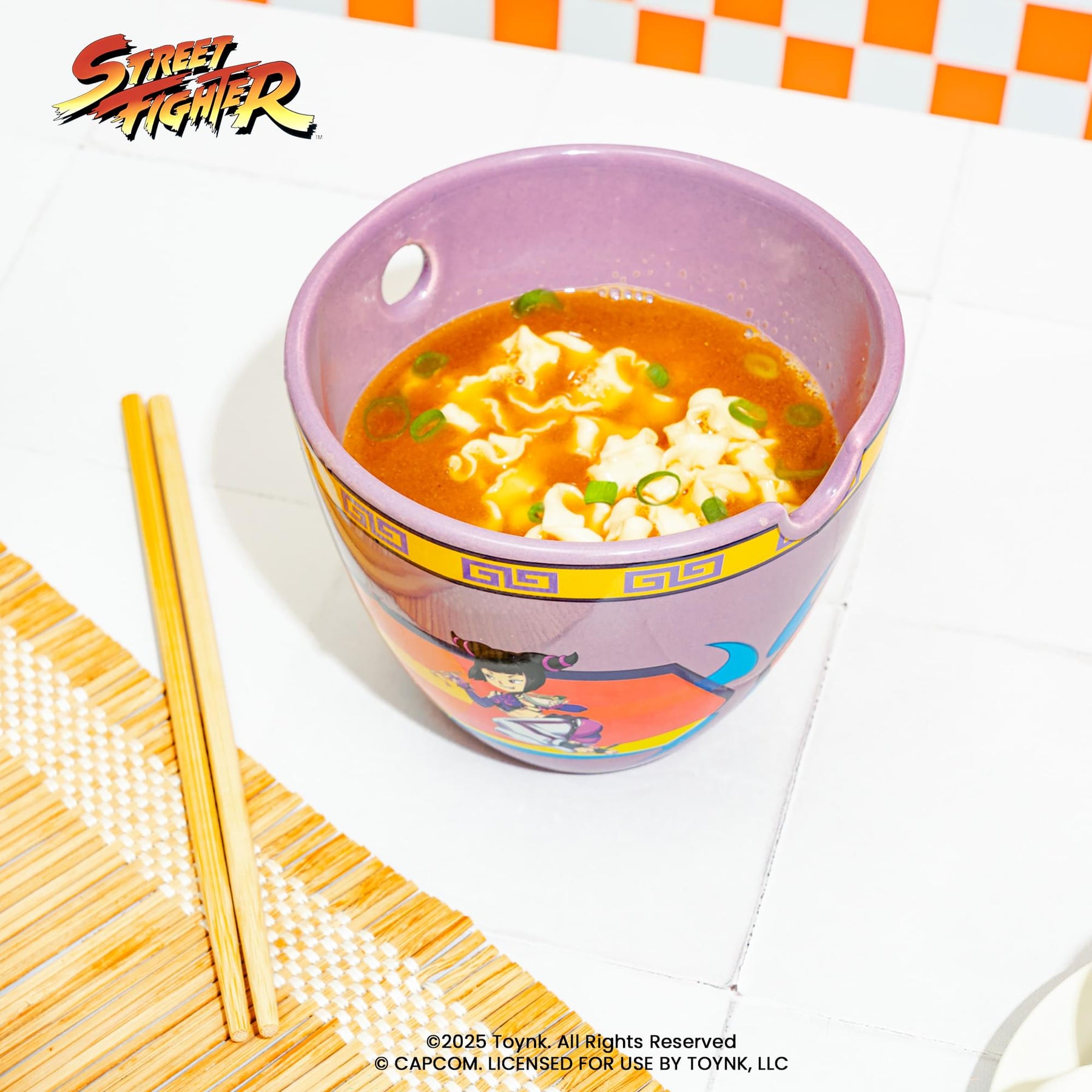Street Fighter Lethal Ladies Ramen Bowl and Chopsticks