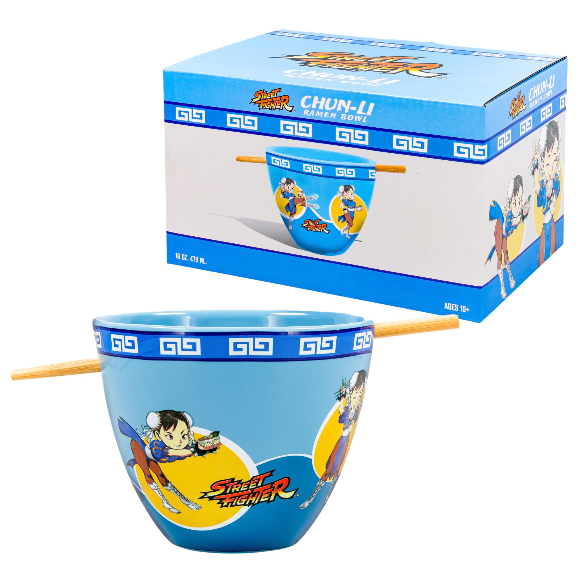 Street Fighter Chun-Li 16-Ounce Ramen Bowl and Chopstick Set