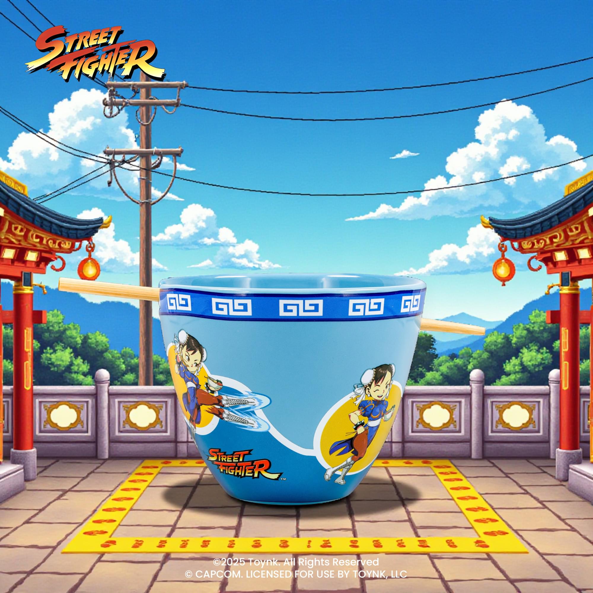 Street Fighter Chun-Li 16-Ounce Ramen Bowl and Chopstick Set