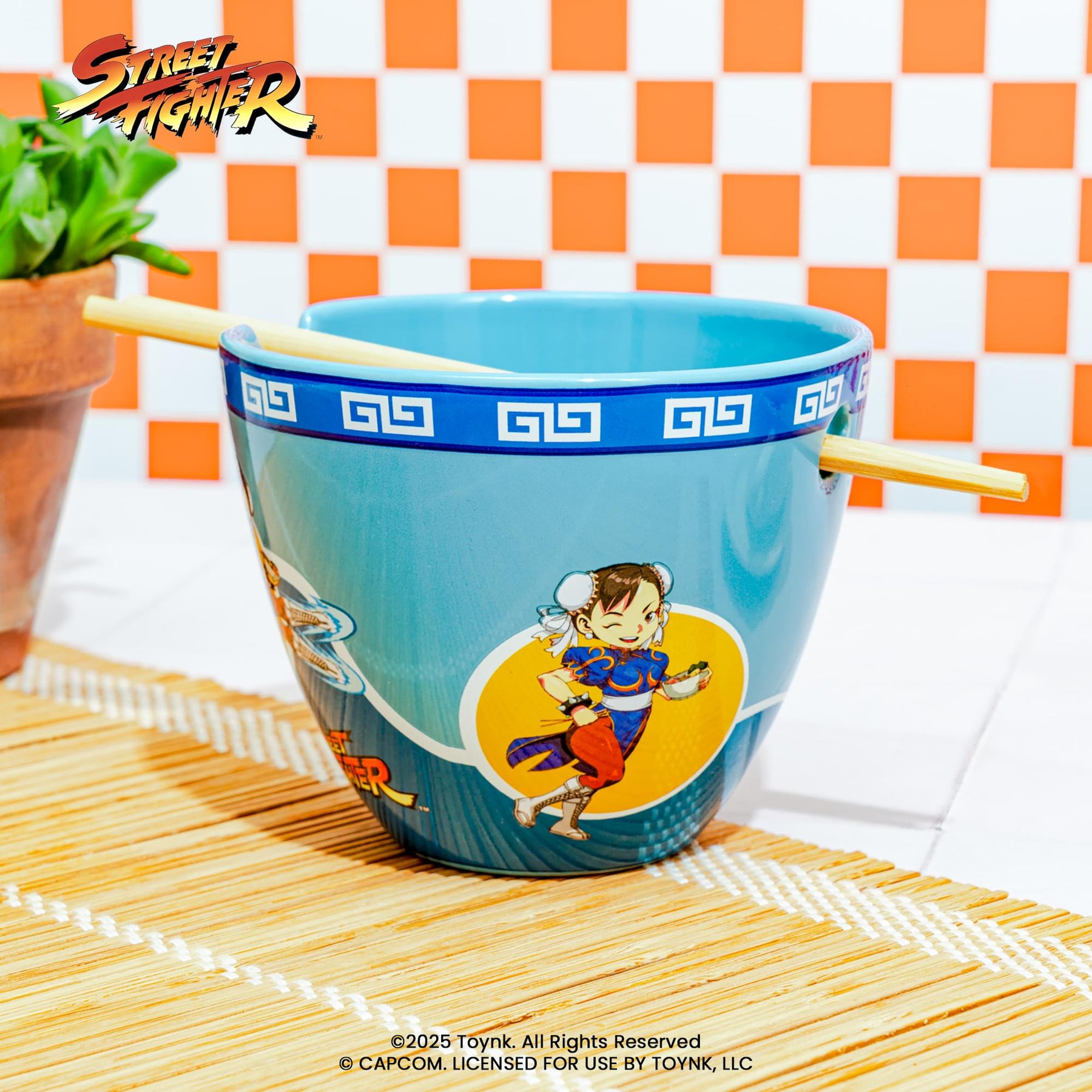 Street Fighter Chun-Li 16-Ounce Ramen Bowl and Chopstick Set