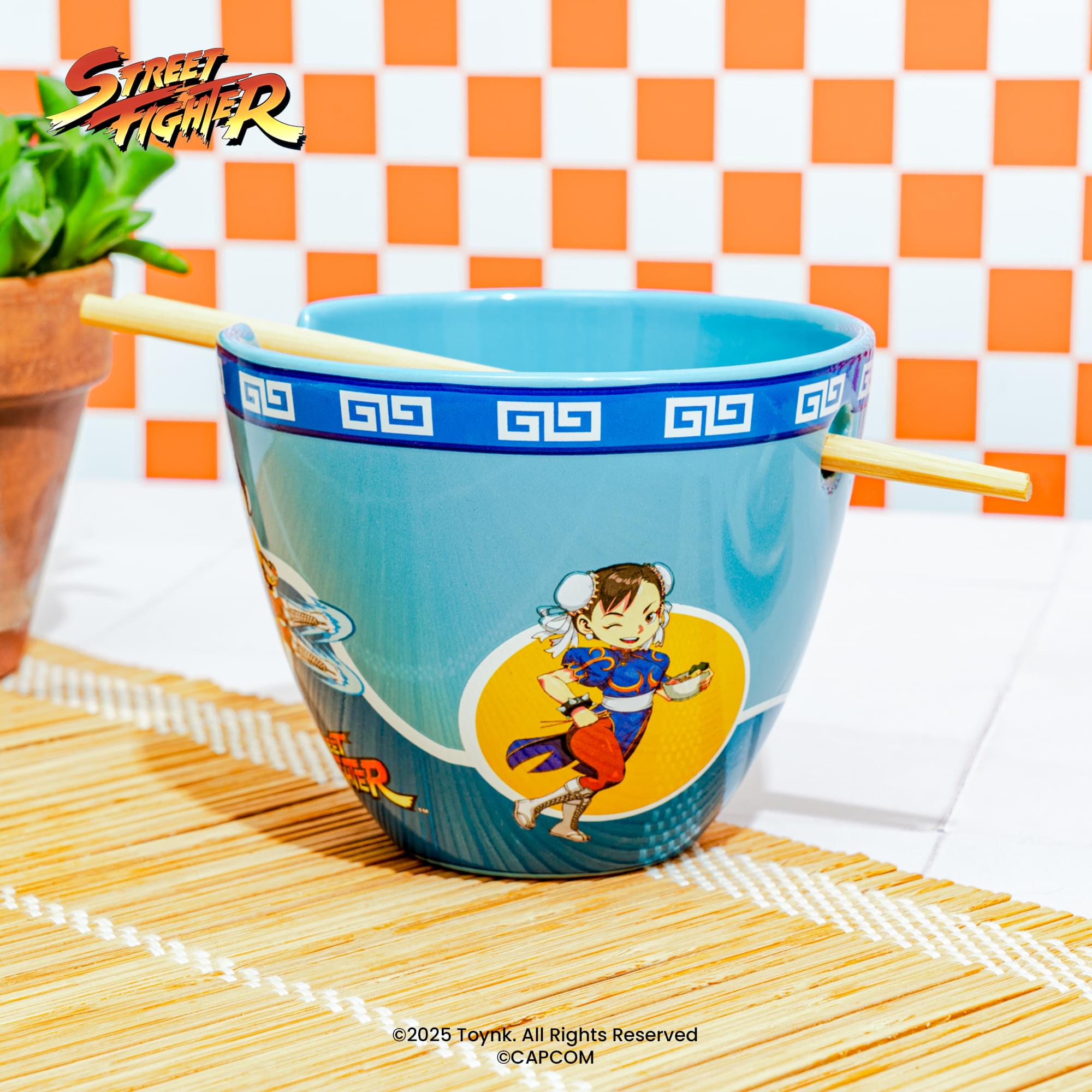 Street Fighter Chun-Li 16-Ounce Ramen Bowl and Chopstick Set