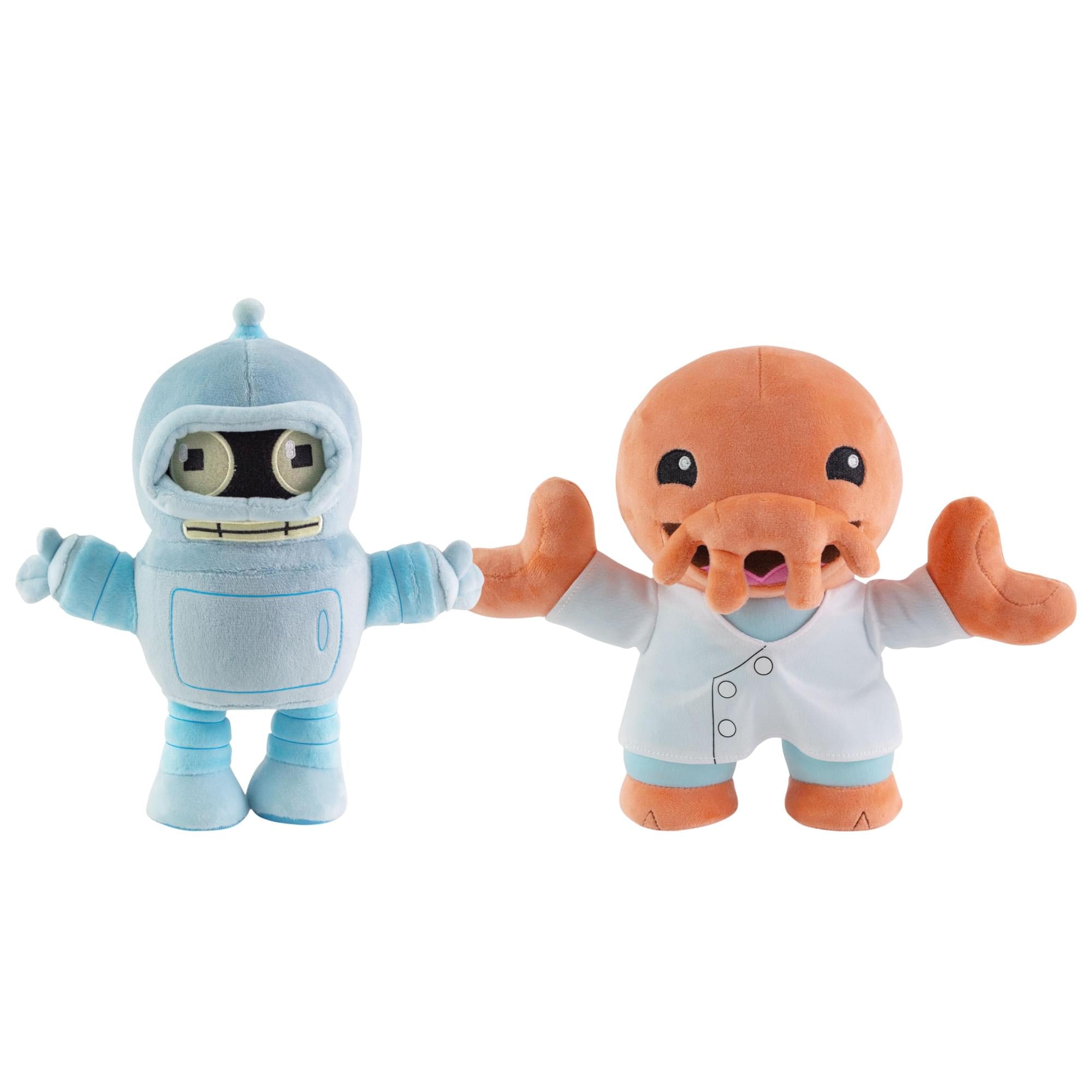 Futurama Bender and Dr. Zoidberg 8-Inch Collector Plush Set