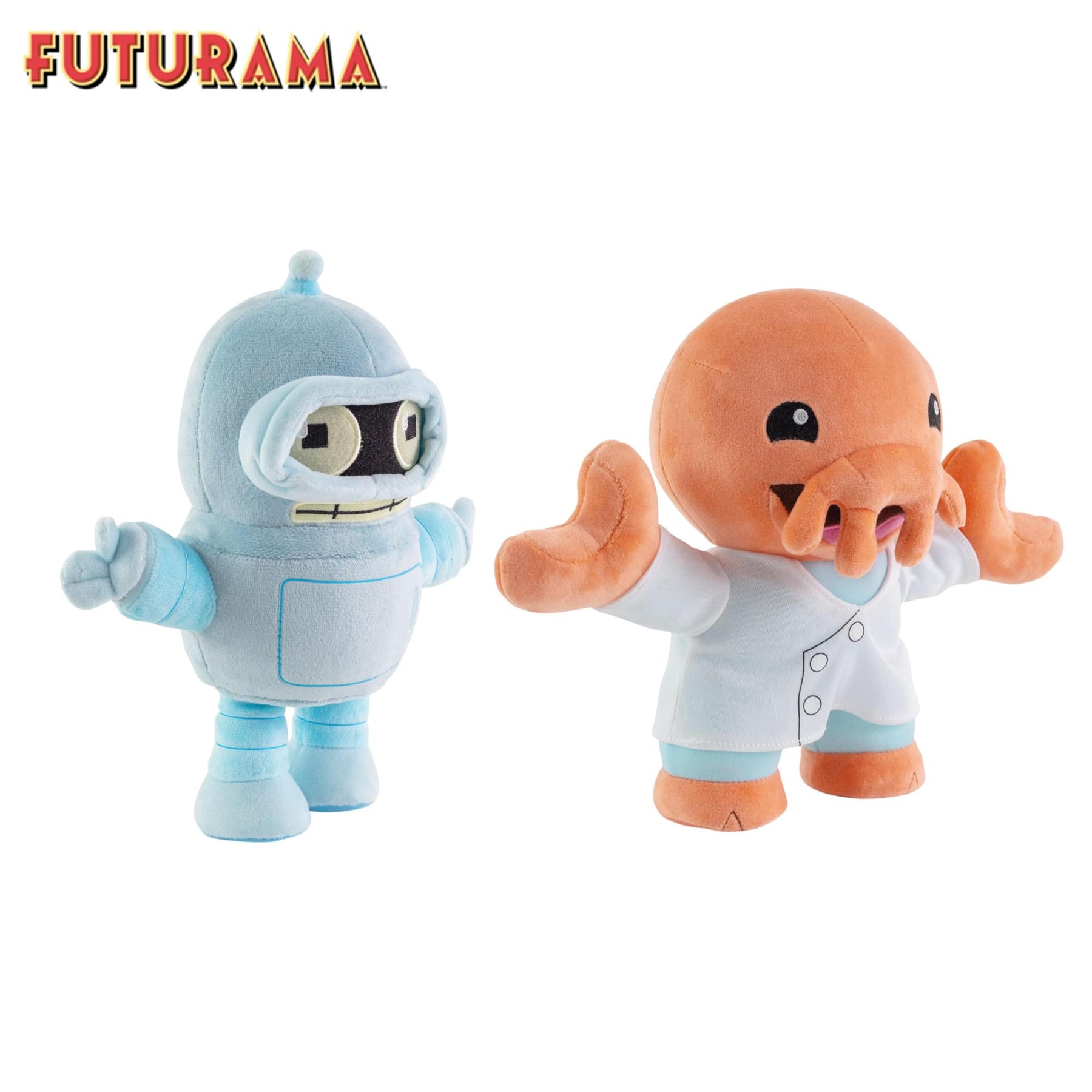 Futurama Bender and Dr. Zoidberg 8-Inch Collector Plush Set