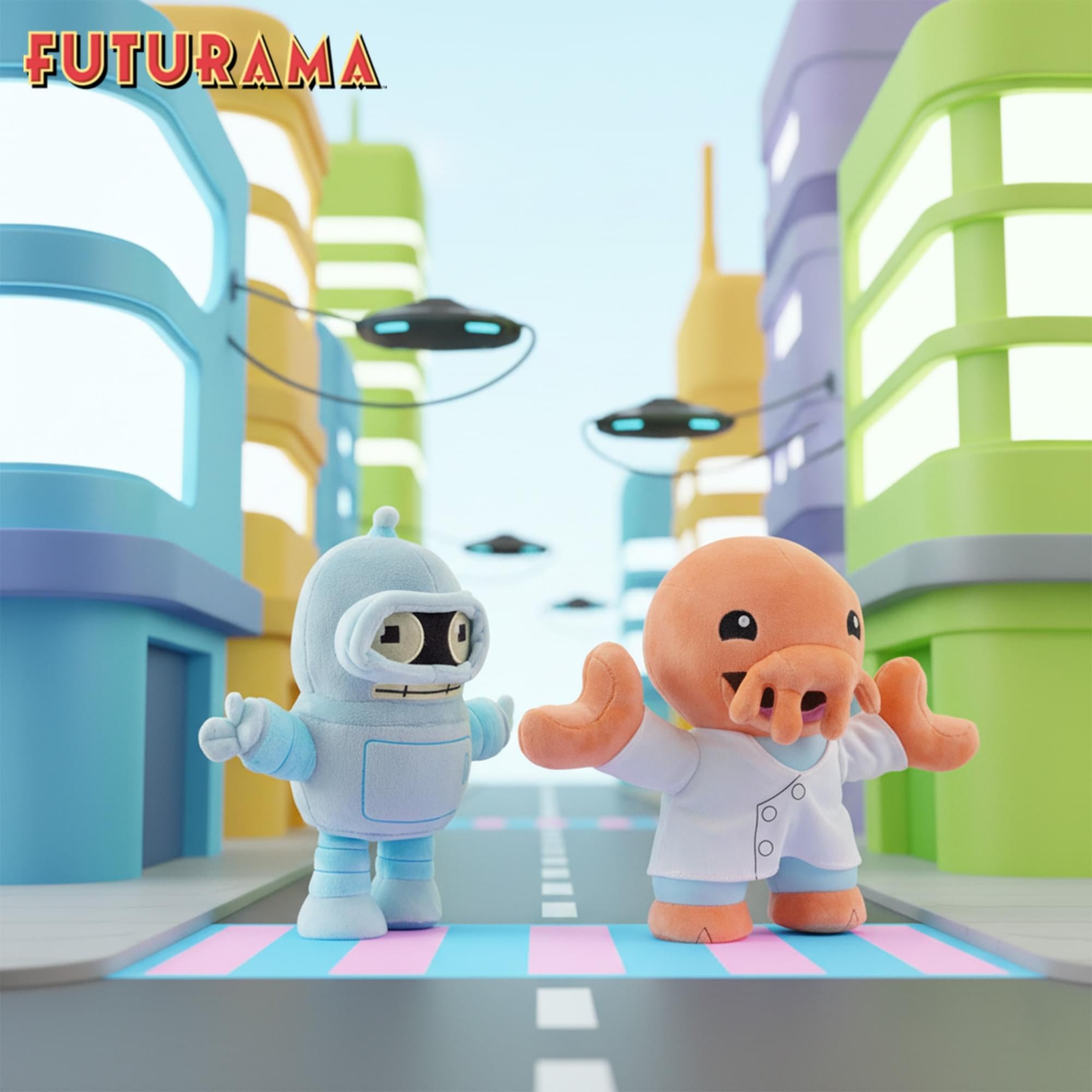 Futurama Bender and Dr. Zoidberg 8-Inch Collector Plush Set