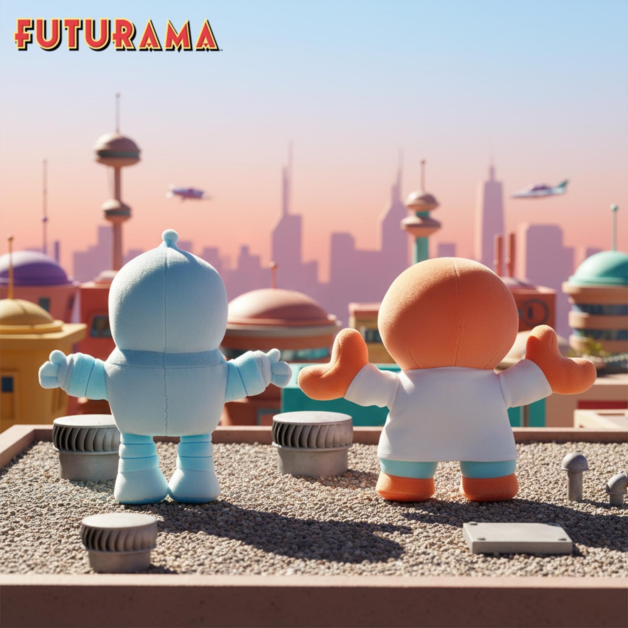 Futurama Bender and Dr. Zoidberg 8-Inch Collector Plush Set