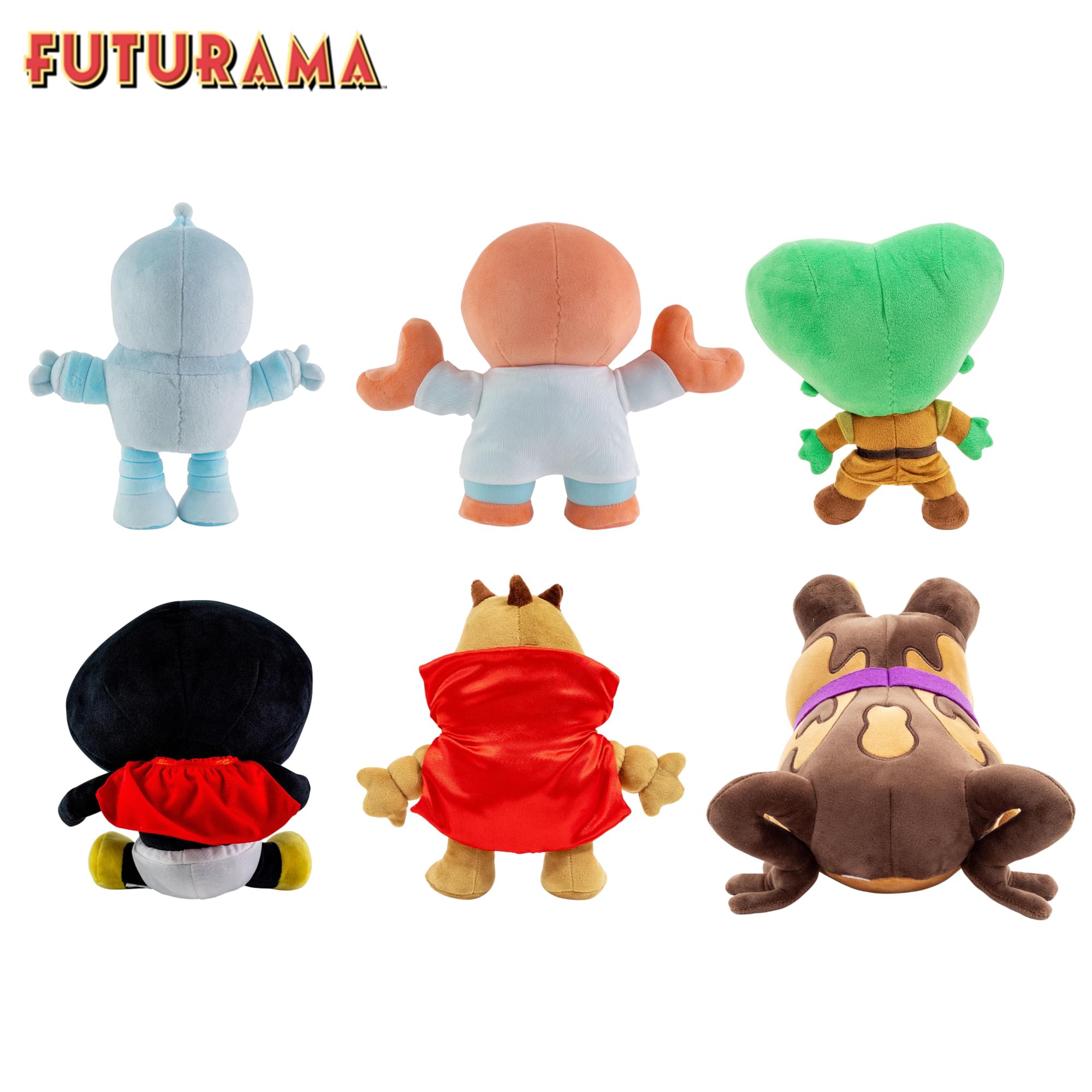 Futurama Plush Set Of 6 | Bender, Nibbler, Lrrr, Morbo, Zoidberg, Hypnotoad
