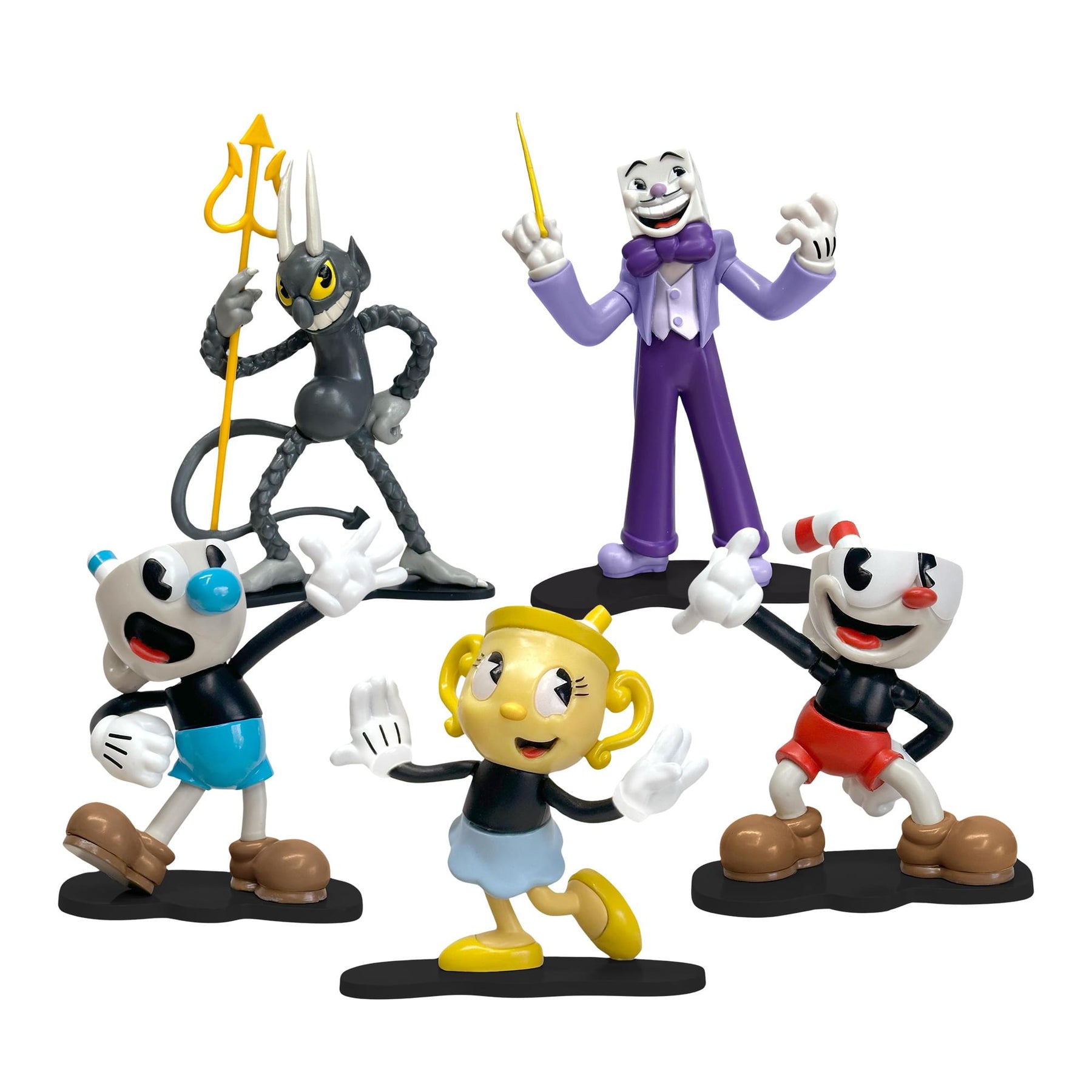 cuphead mini backpack Cuphead Create-A-Figures | Set of 5