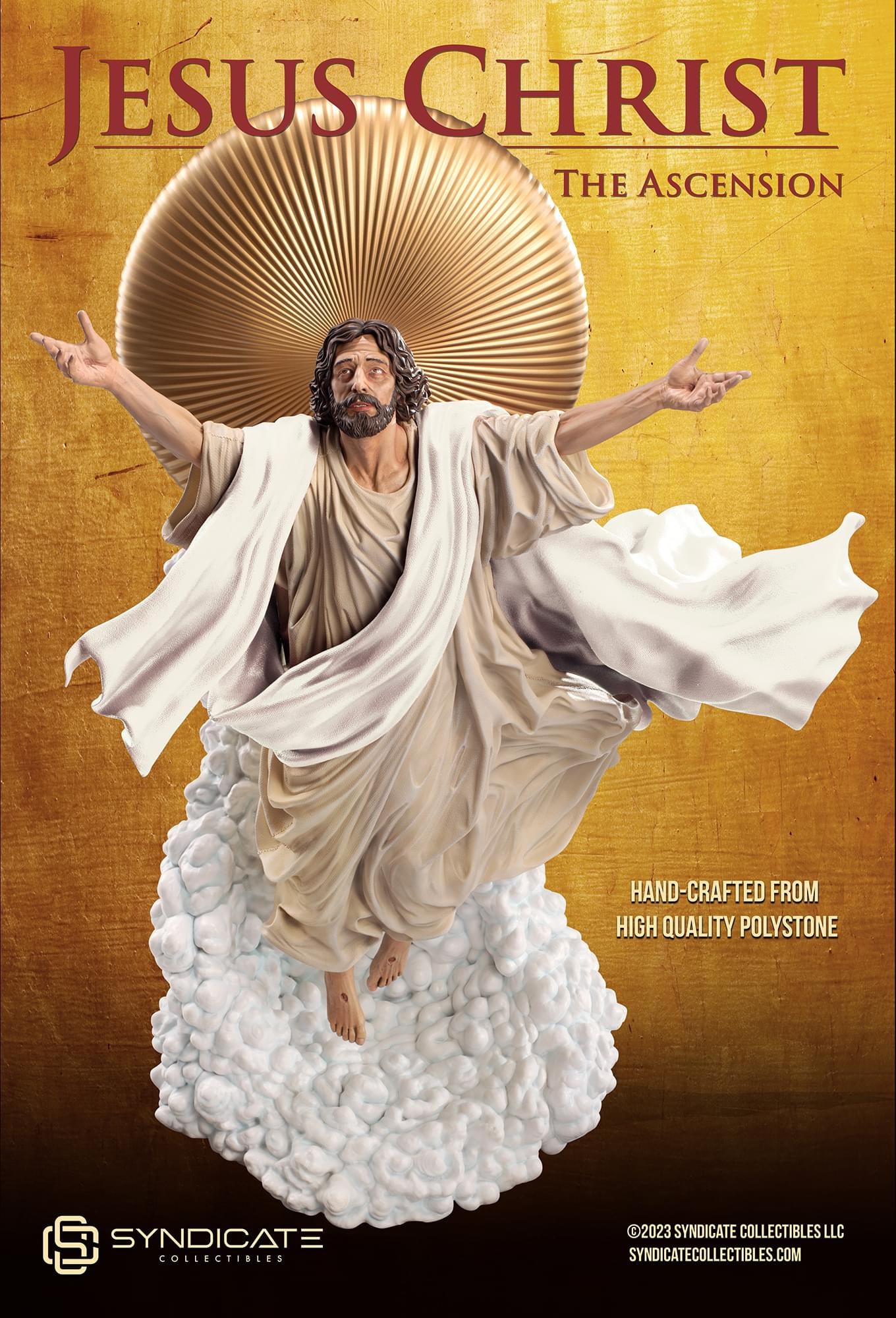 Ascension of Jesus Christ 27-Inch Premium Statue | 1:4 Scale White Robe Edition