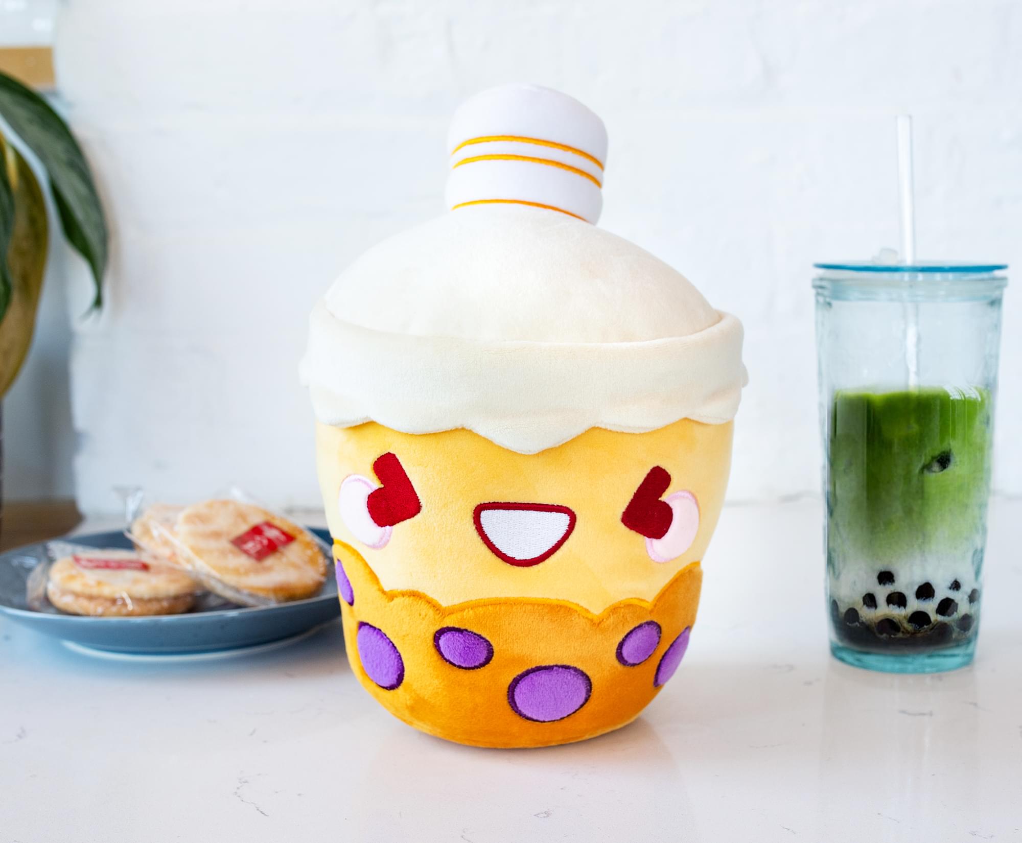 MochiOshis Boba Tea 10-Inch Character Plush Toy | Mizuki Tapioshi